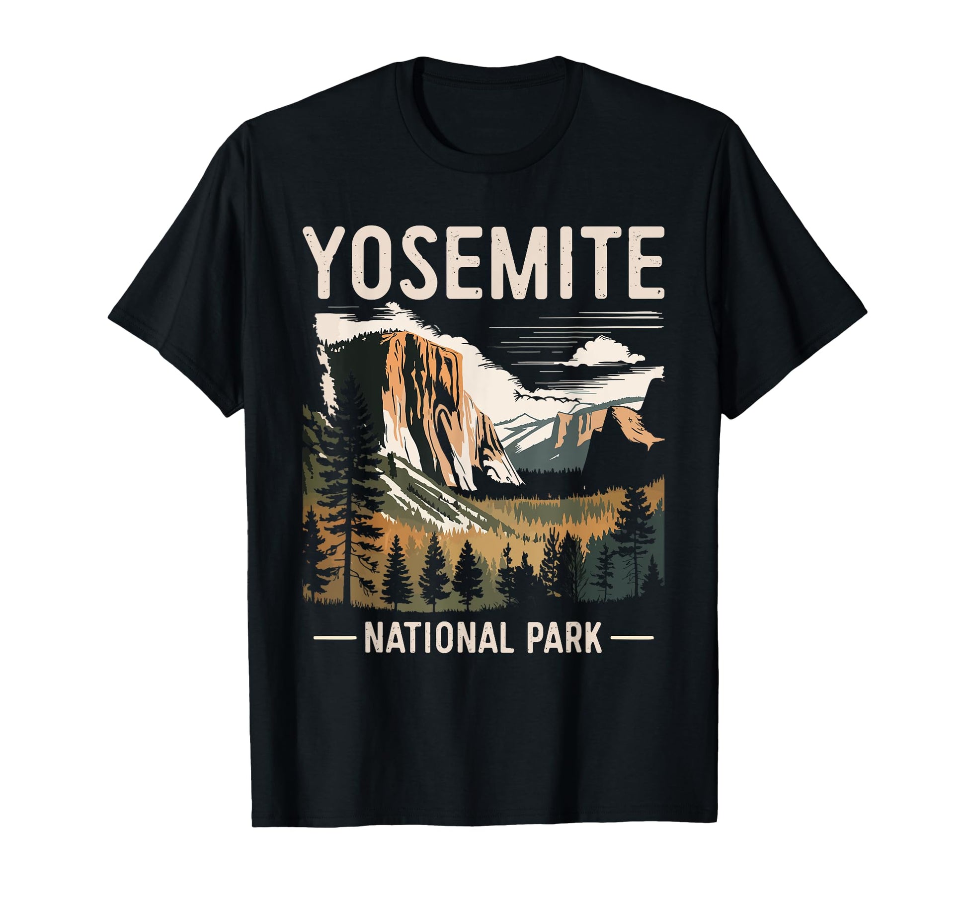 Yosemite National Park Camping T-Shirt - Unique Graphic for Adults - T-Shirt, Sweatshirt, Hoodie