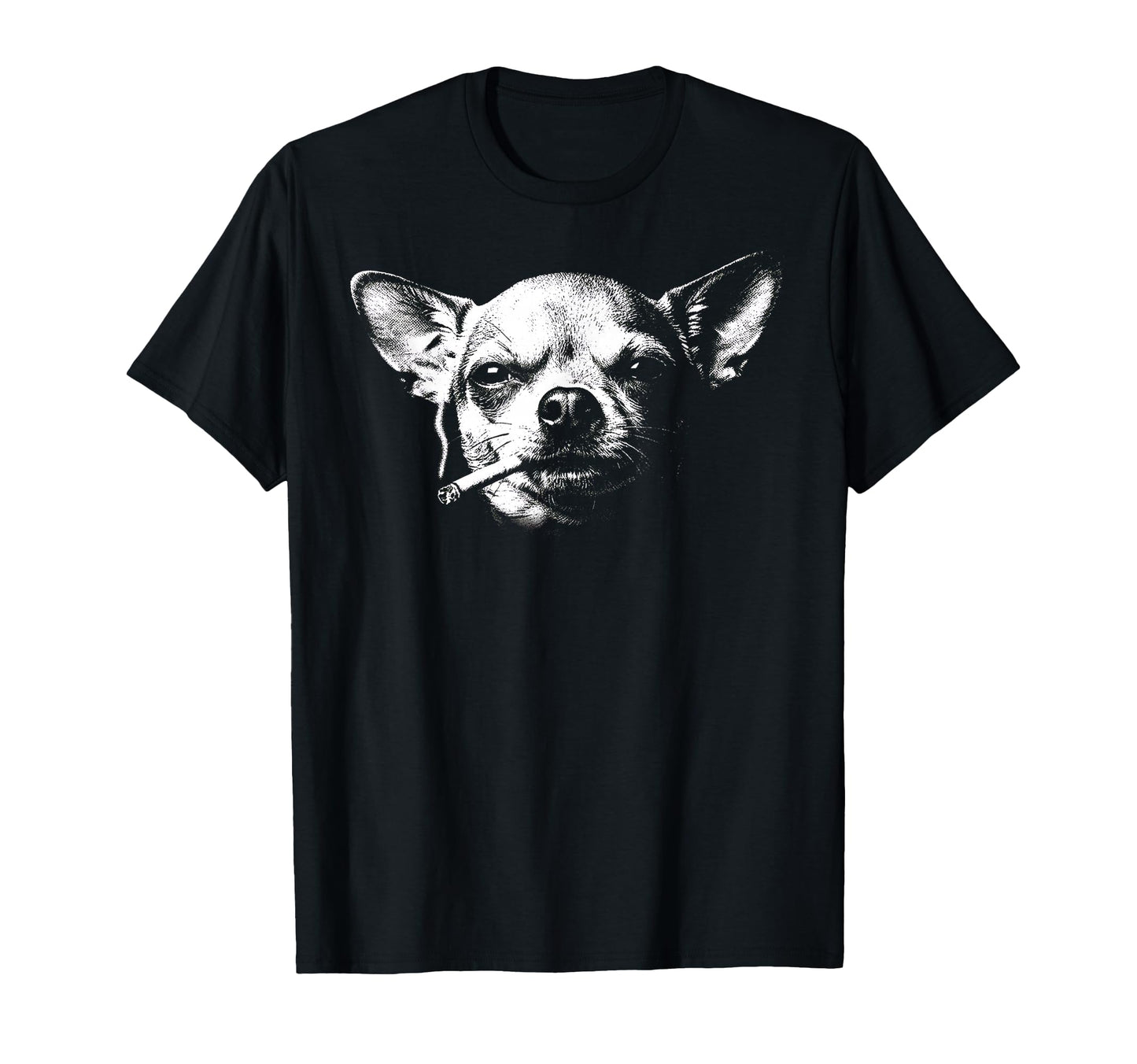 Smoking Chihuahua Y2K Grunge T-Shirt - Aesthetic Graphic for Adults - T-Shirt, Sweatshirt, Hoodie