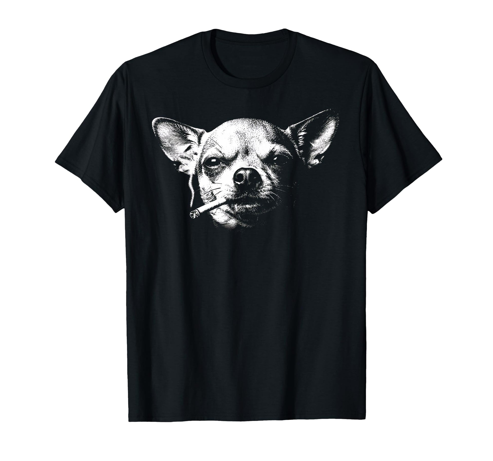 Smoking Chihuahua Y2K Grunge T-Shirt - Aesthetic Graphic for Adults - T-Shirt, Sweatshirt, Hoodie