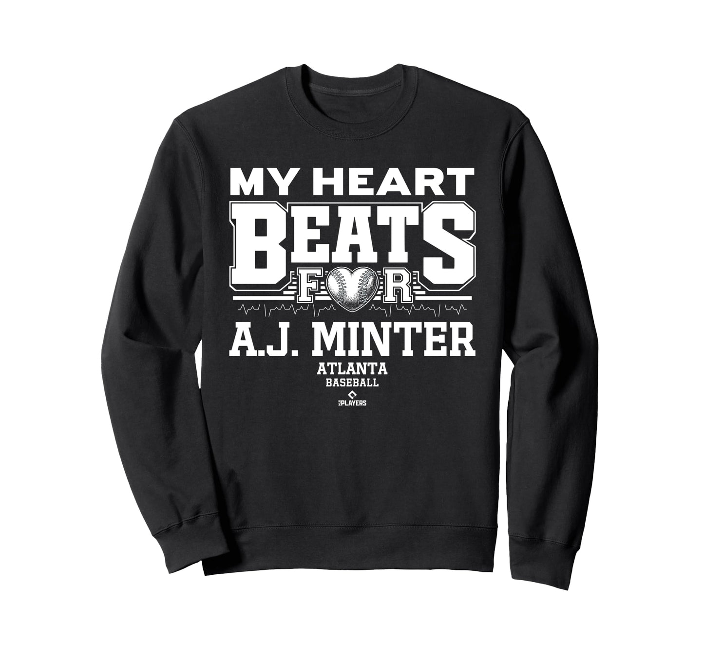 My Heart Beats J Minter Atlanta Sweatshirt - Aesthetic Graphic Men Women - T-Shirt, Sweatshirt, Hoodie