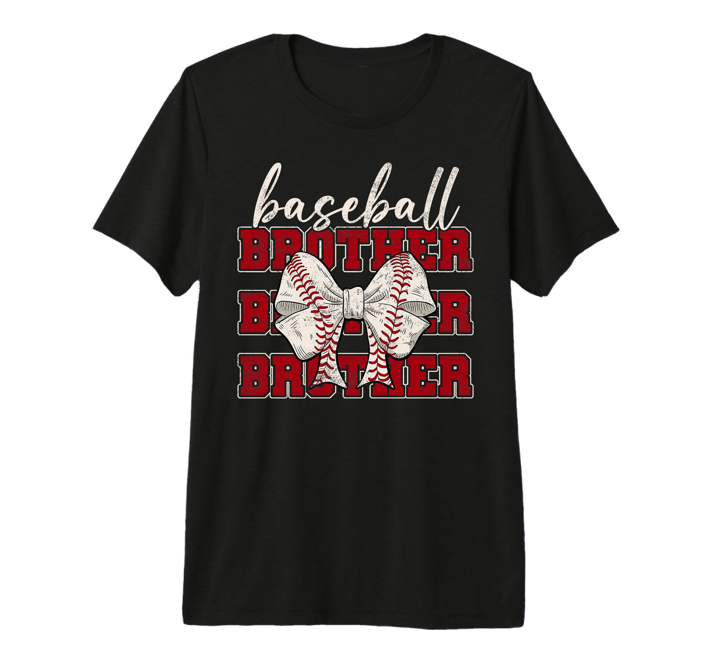 Baseball Brother Coquette Bow Sport T-Shirt - Novelty Apparel for Adults - T-Shirt, Sweatshirt, Hoodie