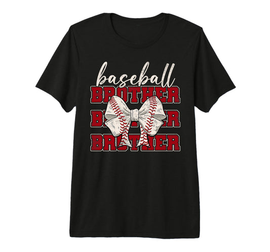 Baseball Brother Coquette Bow Sport T-Shirt - Novelty Apparel for Adults - T-Shirt, Sweatshirt, Hoodie