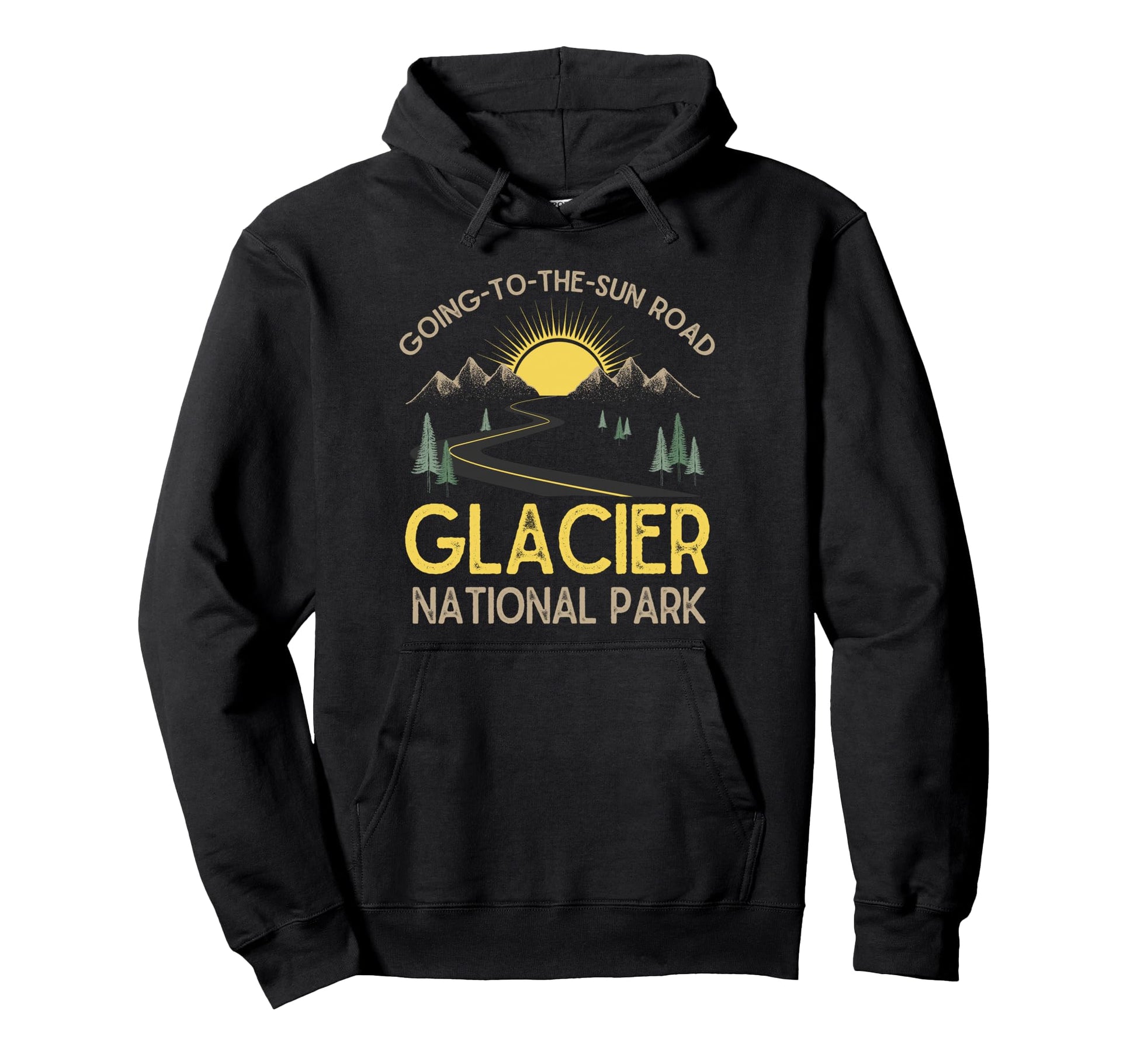 Going To Sun Road Glacier National Park Hoodie - Novelty Apparel Men Women - T-Shirt, Sweatshirt, Hoodie