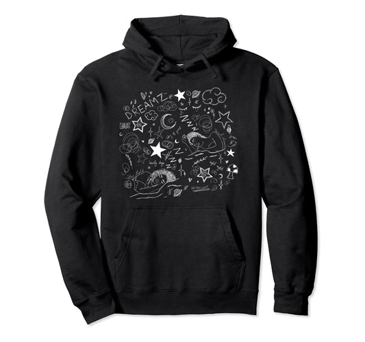 Back To School Aesthetic Notebook Night Hoodie - Unique Graphic Unisex - T-Shirt, Sweatshirt, Hoodie