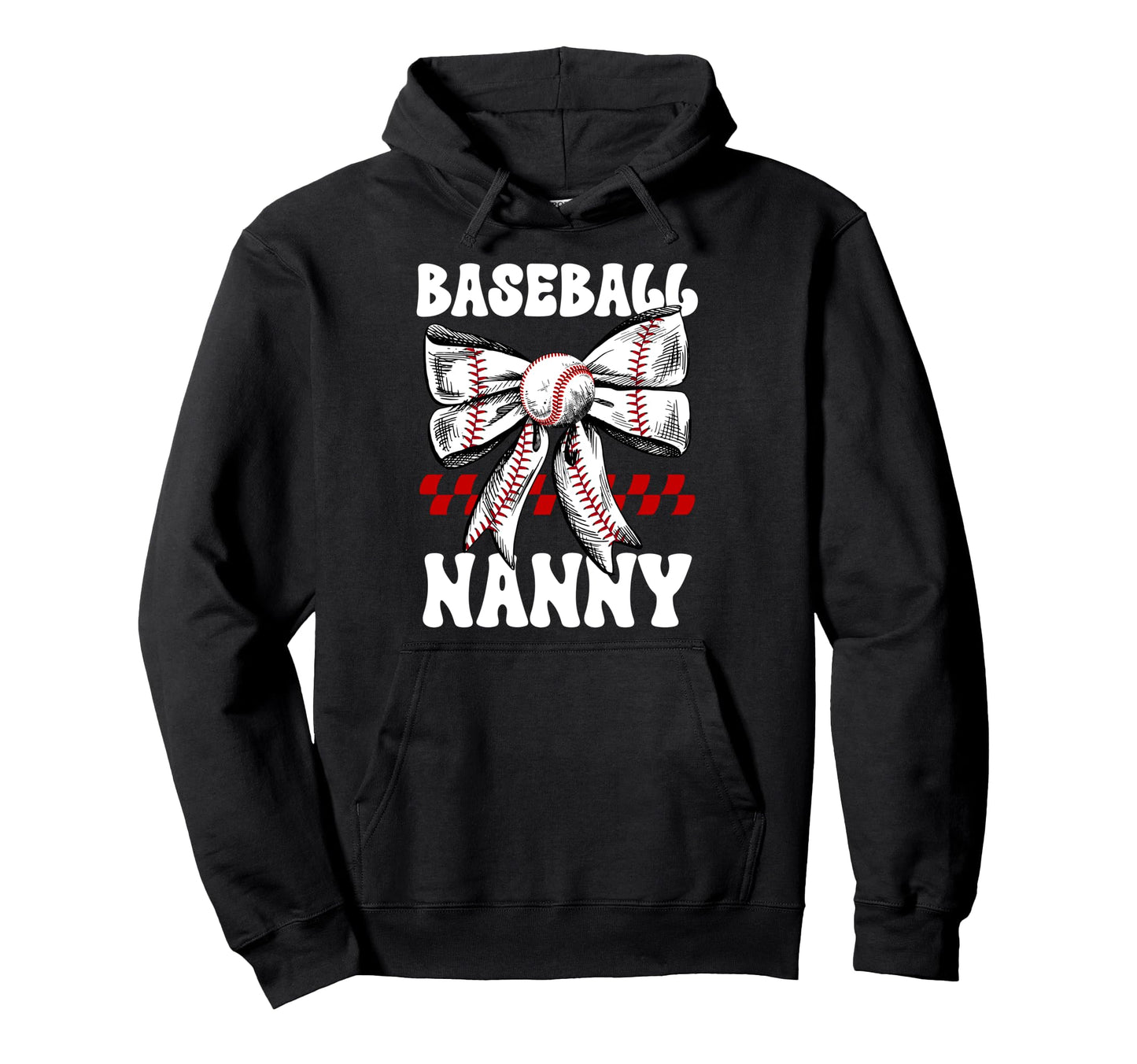 Baseball Nanny Coquette Nanny Baseball Hoodie - Minimalist Print Unisex - T-Shirt, Sweatshirt, Hoodie