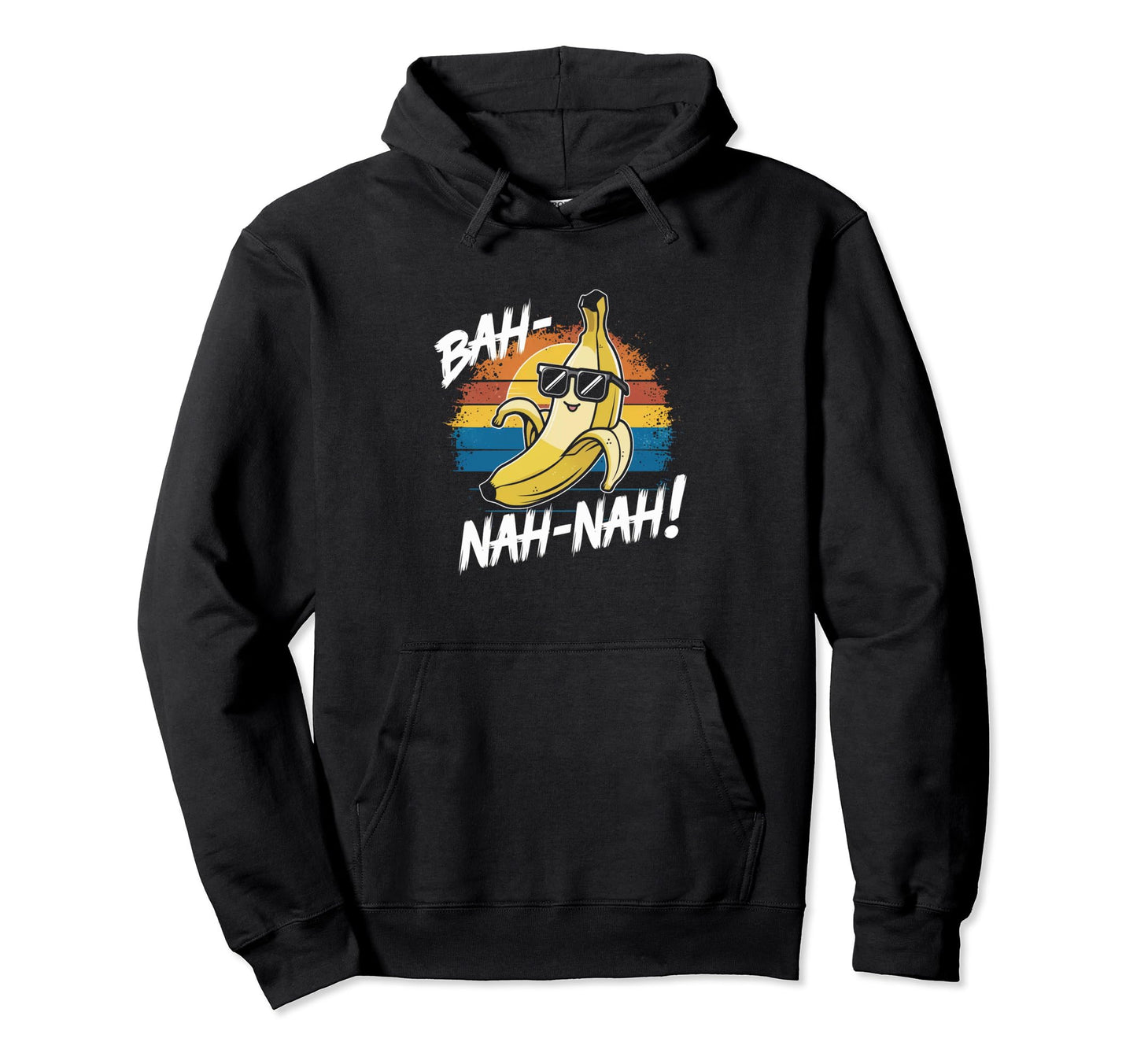 Sunglasses Banana Stripes And Fun Hoodie - Aesthetic Graphic for Adults - T-Shirt, Sweatshirt, Hoodie