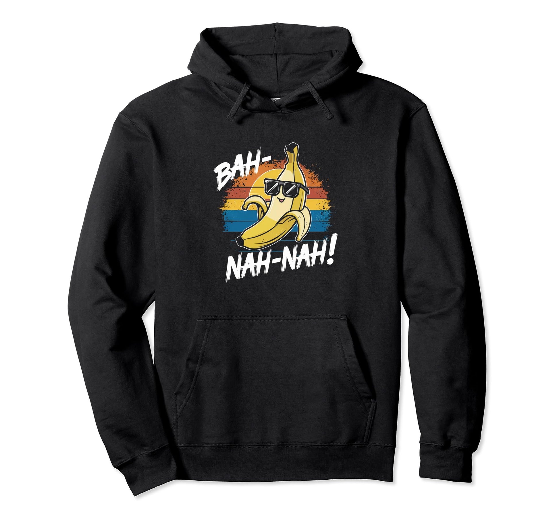 Sunglasses Banana Stripes And Fun Hoodie - Aesthetic Graphic for Adults - T-Shirt, Sweatshirt, Hoodie