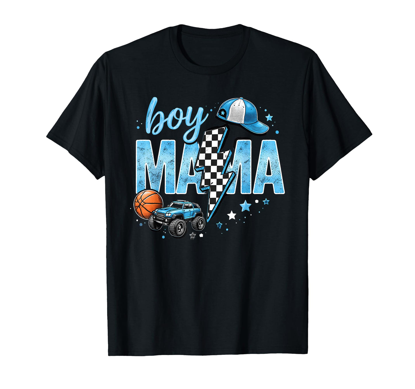 Mama Monster Truck Basketball T-Shirt - Novelty Apparel for Adults - T-Shirt, Sweatshirt, Hoodie