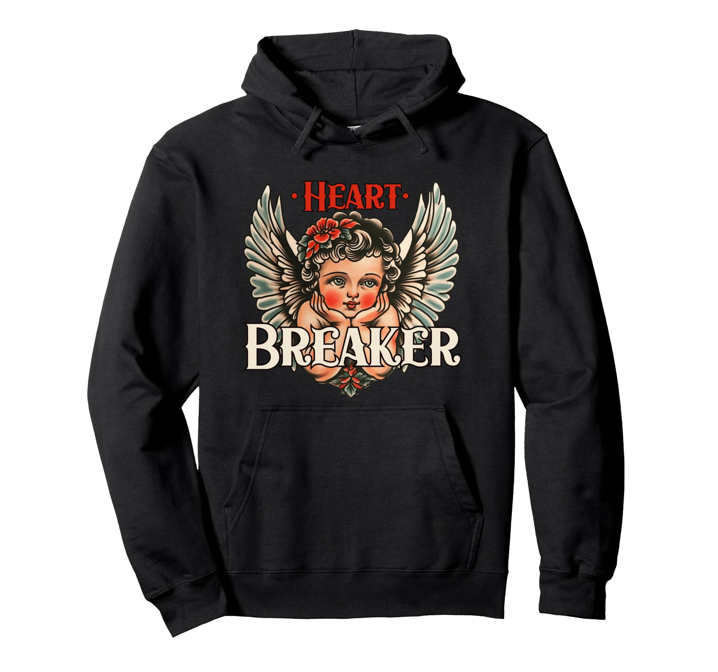 Valentines Heart Breaker Cupid Flash Hoodie - Aesthetic Graphic for Adults - T-Shirt, Sweatshirt, Hoodie