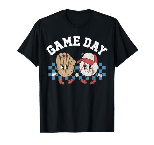 Baseball Groovy Cartoon Love Baseball T-Shirt - Trendy Graphic Men Women - T-Shirt, Sweatshirt, Hoodie
