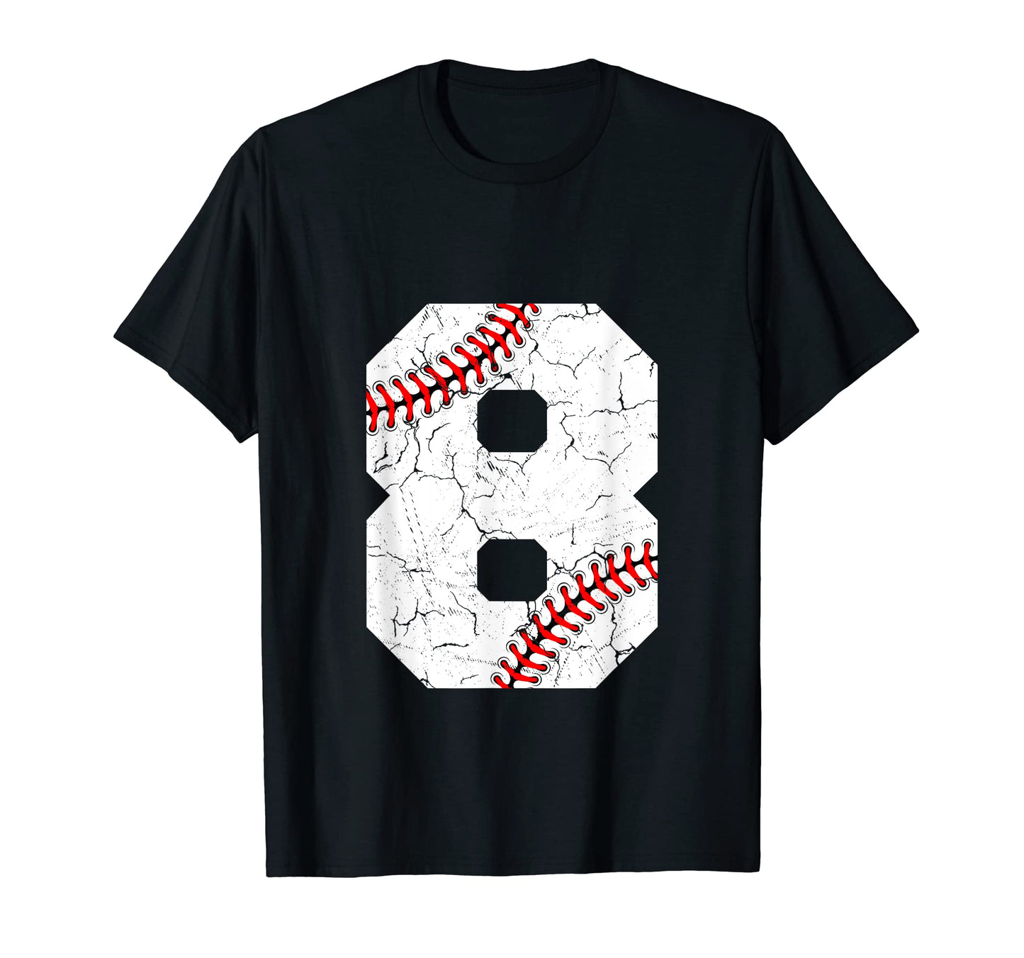 Baseball Jersey Number 8 T-Shirt - Casual Everyday Wear for Adults - T-Shirt, Sweatshirt, Hoodie