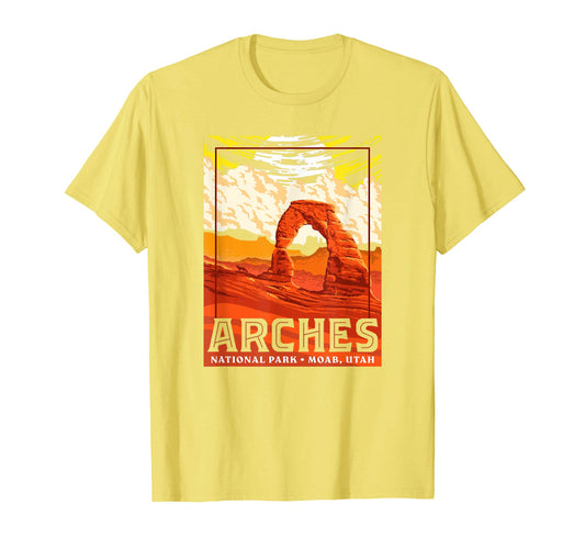 Arches National Park Wpa T-Shirt - Minimalist Print Unisex - T-Shirt, Sweatshirt, Hoodie