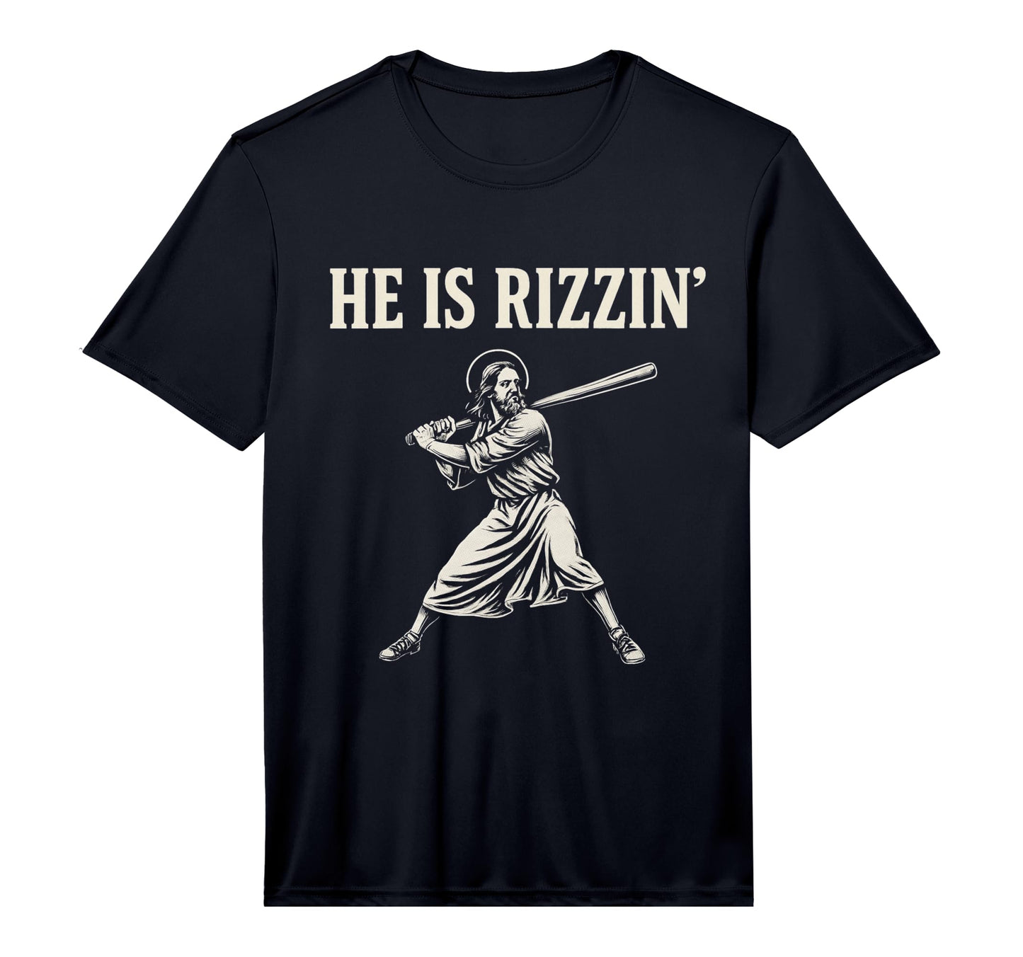 He Is Rizzin Funny Jesus Baseball T-Shirt - Streetwear Style for Adults - T-Shirt, Sweatshirt, Hoodie