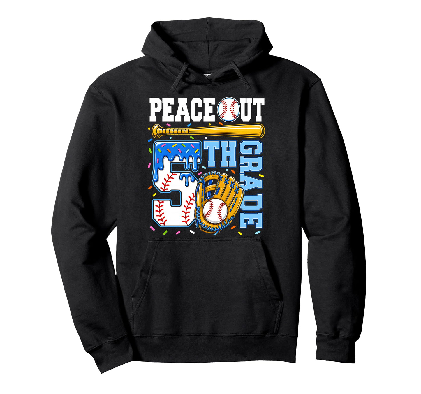 5Th Grade Fifth Baseball Drip Hoodie - Novelty Apparel Men Women - T-Shirt, Sweatshirt, Hoodie