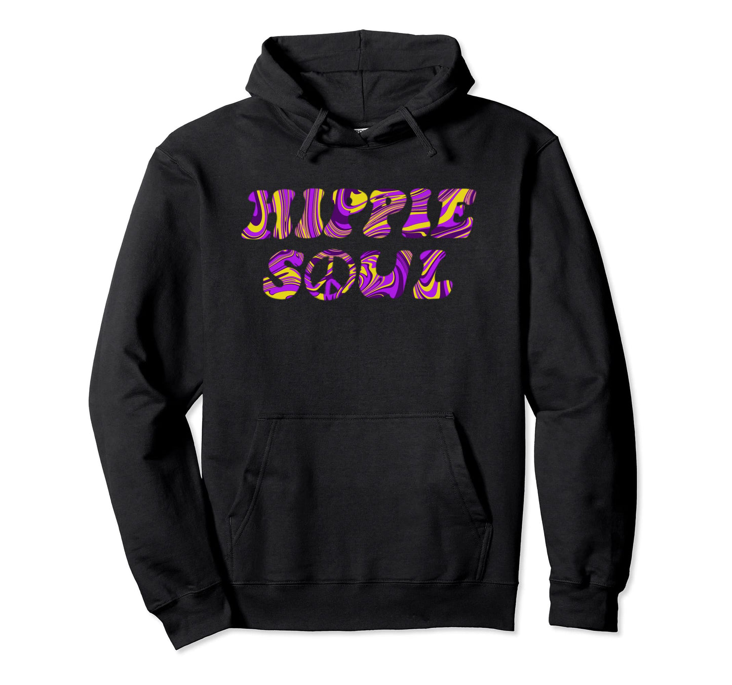Hippie Soul Purple Tie Dye Free Spirit Hoodie - Trendy Graphic for Adults - T-Shirt, Sweatshirt, Hoodie