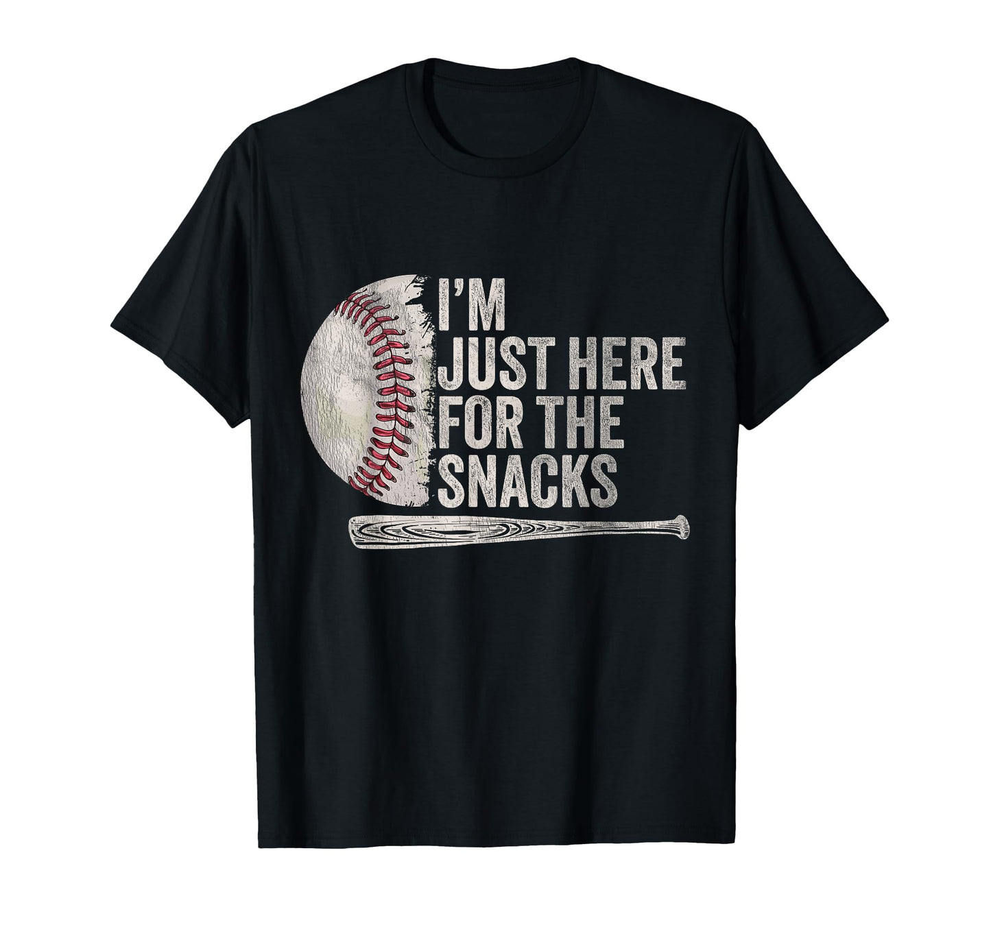 Funny Baseball Player Im Just Here T-Shirt - Minimalist Print for Adults - T-Shirt, Sweatshirt, Hoodie