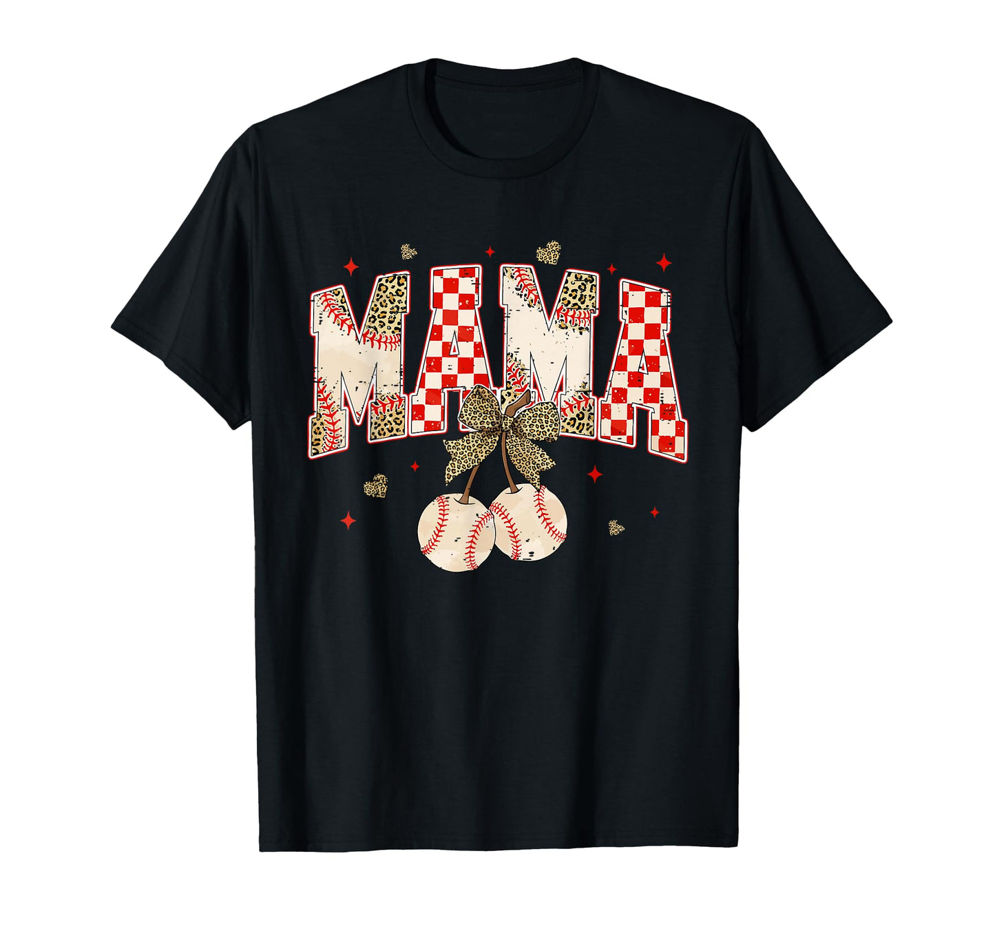 Coquette Bow Leopard Game Day Baseball T-Shirt - Trendy Graphic for Adults - T-Shirt, Sweatshirt, Hoodie
