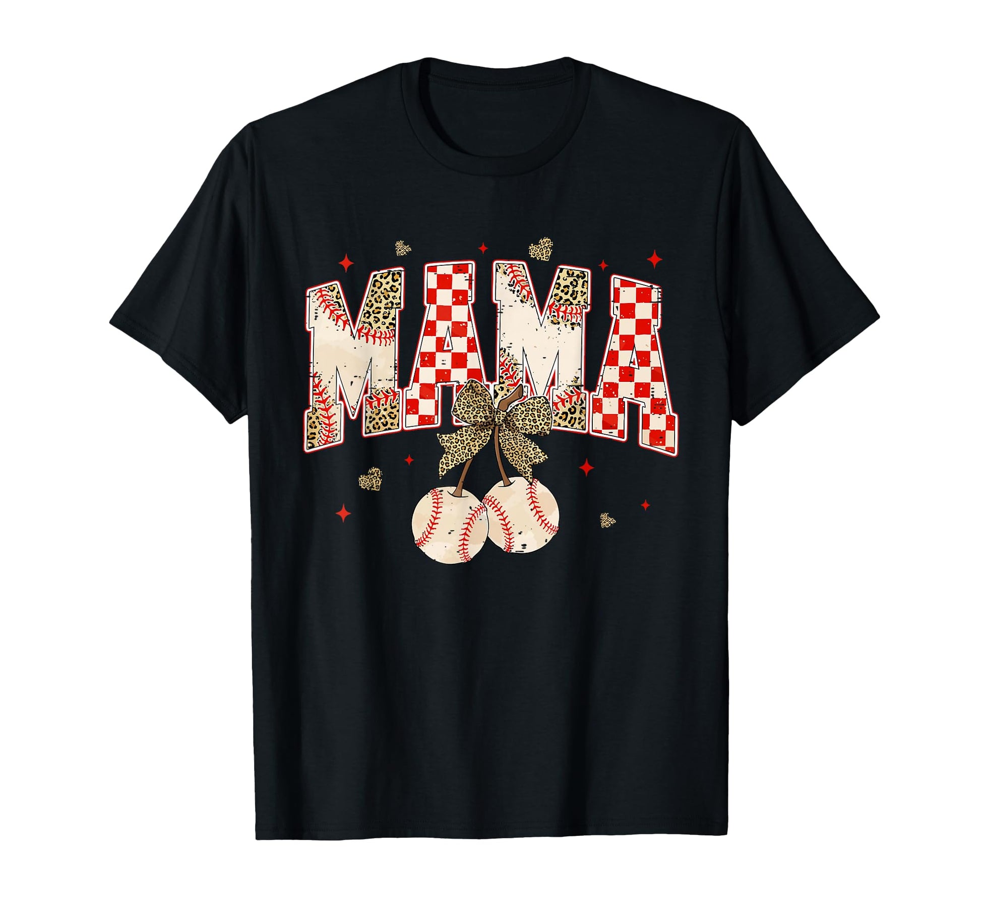 Coquette Bow Leopard Game Day Baseball T-Shirt - Trendy Graphic for Adults - T-Shirt, Sweatshirt, Hoodie