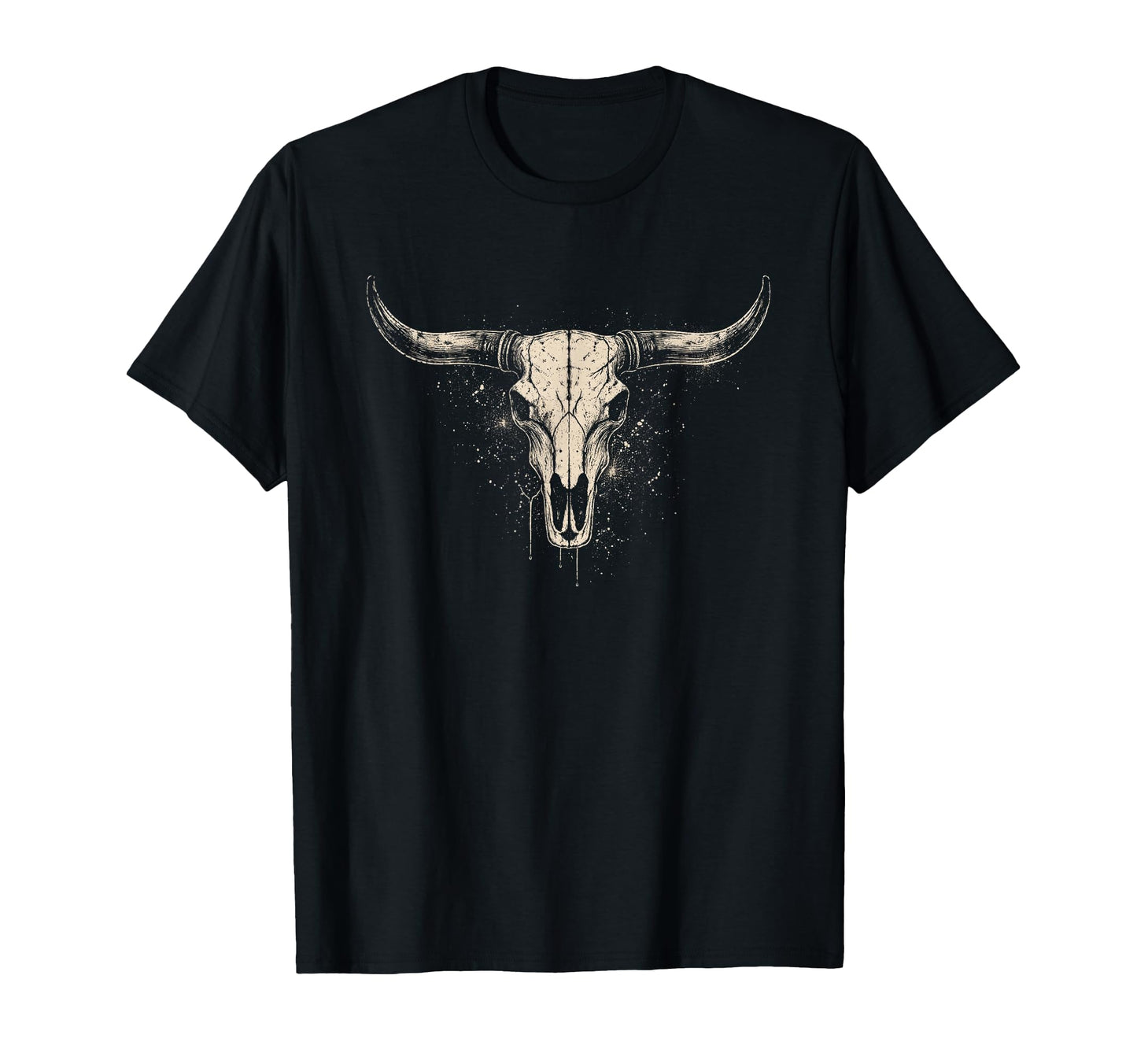 Boho Cow Skull Cowgirl Cowboy Western T-Shirt - Fun Novelty Design Unisex - T-Shirt, Sweatshirt, Hoodie