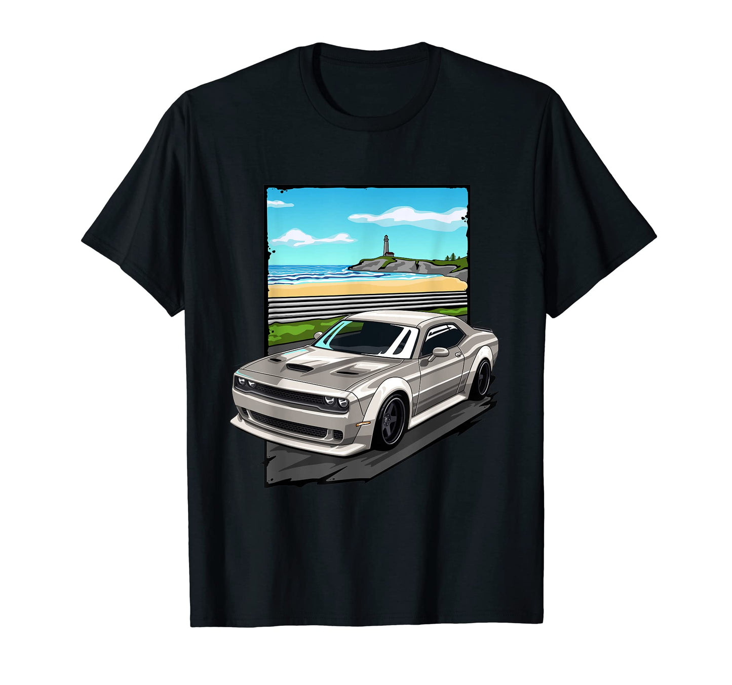 Car Guy Challenger Hellcat 707 T-Shirt - Trendy Graphic Unisex - T-Shirt, Sweatshirt, Hoodie