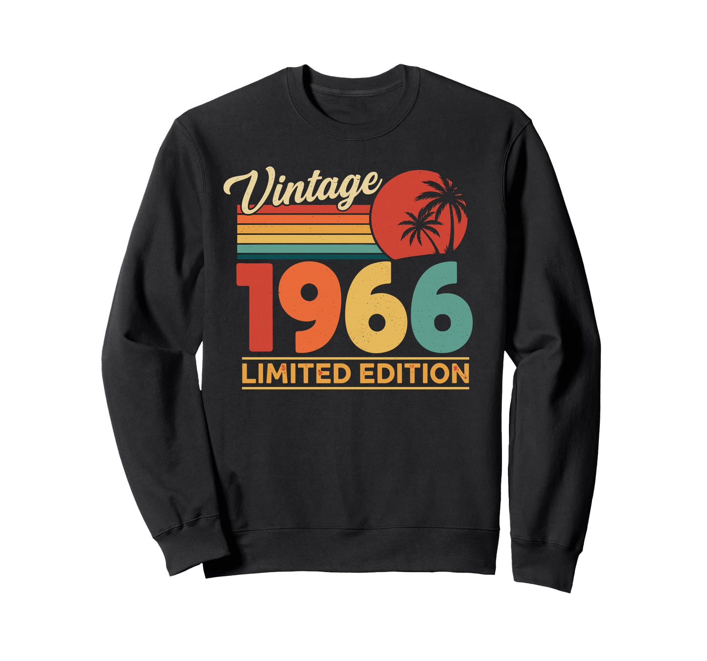 1966 60Th Birthday Rock Band Sweatshirt - Unique Graphic Unisex - T-Shirt, Sweatshirt, Hoodie