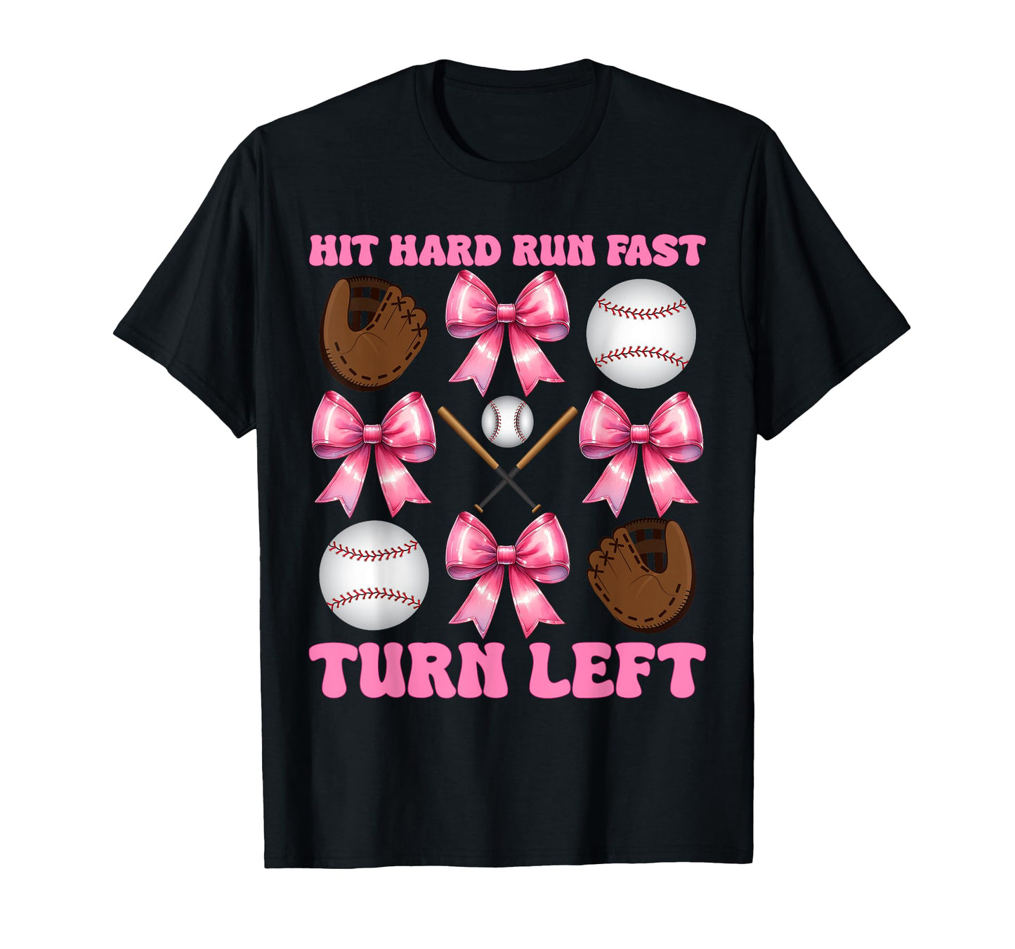 Baseball Player Mom Coquette Bow Hit T-Shirt - Custom Art Print Unisex - T-Shirt, Sweatshirt, Hoodie