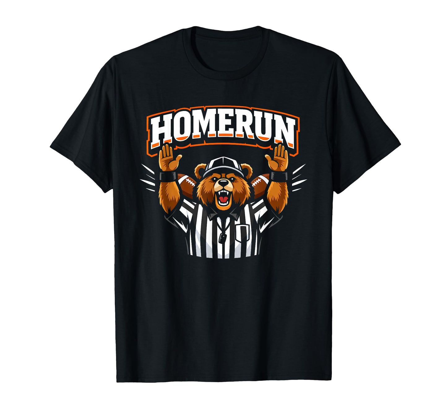 Funny Football Referee Touchdown T-Shirt - Graphic Print for Adults - T-Shirt, Sweatshirt, Hoodie