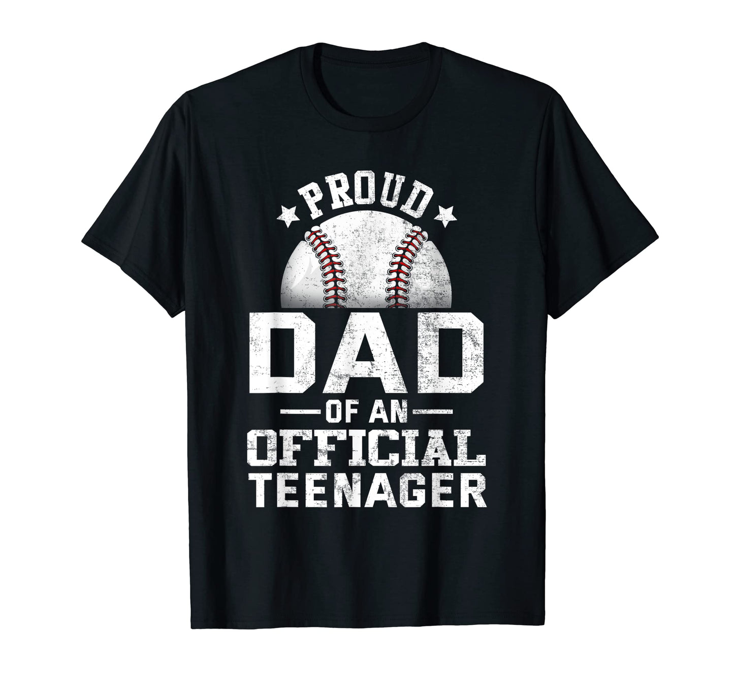 Proud Baseball Dad Teenager 13Th Birthday T-Shirt - Custom Art Print Unisex - T-Shirt, Sweatshirt, Hoodie