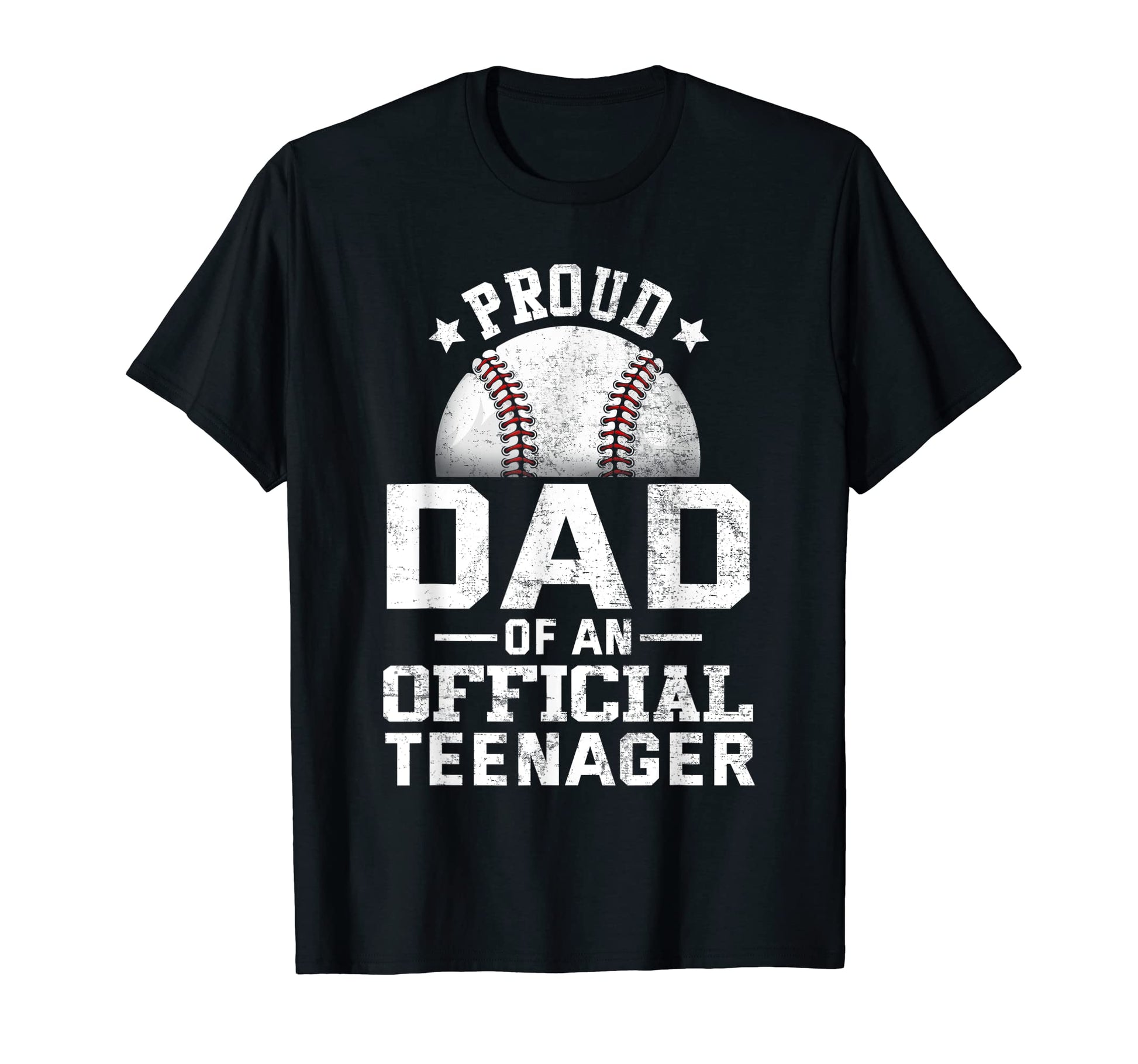 Proud Baseball Dad Teenager 13Th Birthday T-Shirt - Custom Art Print Unisex - T-Shirt, Sweatshirt, Hoodie