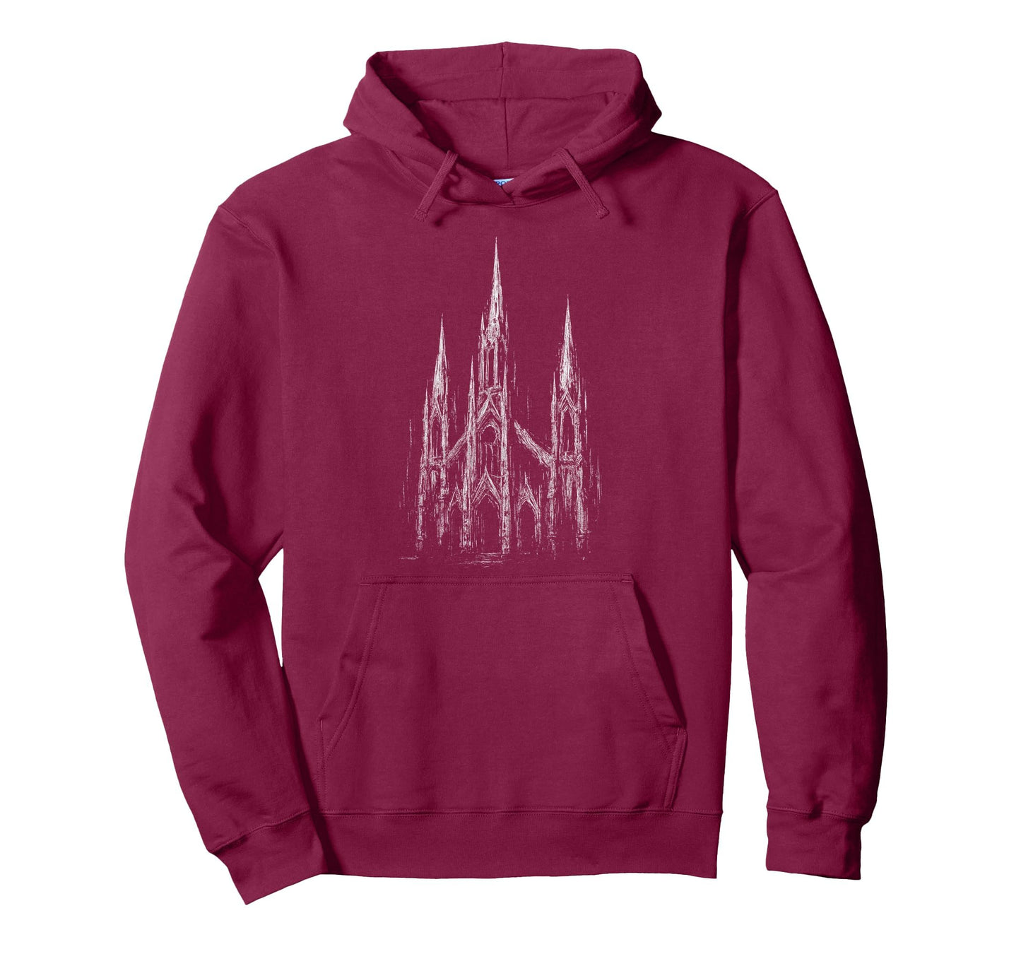 Gothic Church Cathedral Grunge Goth Dark Hoodie - Novelty Apparel Unisex - T-Shirt, Sweatshirt, Hoodie