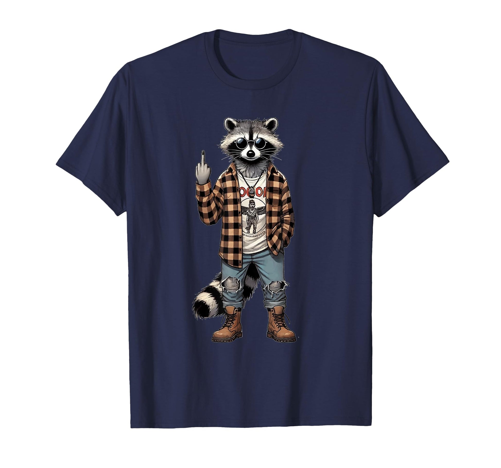 Grunge Y2K Grunge Aesthetic Raccoon T-Shirt - Trendy Graphic Men Women - T-Shirt, Sweatshirt, Hoodie