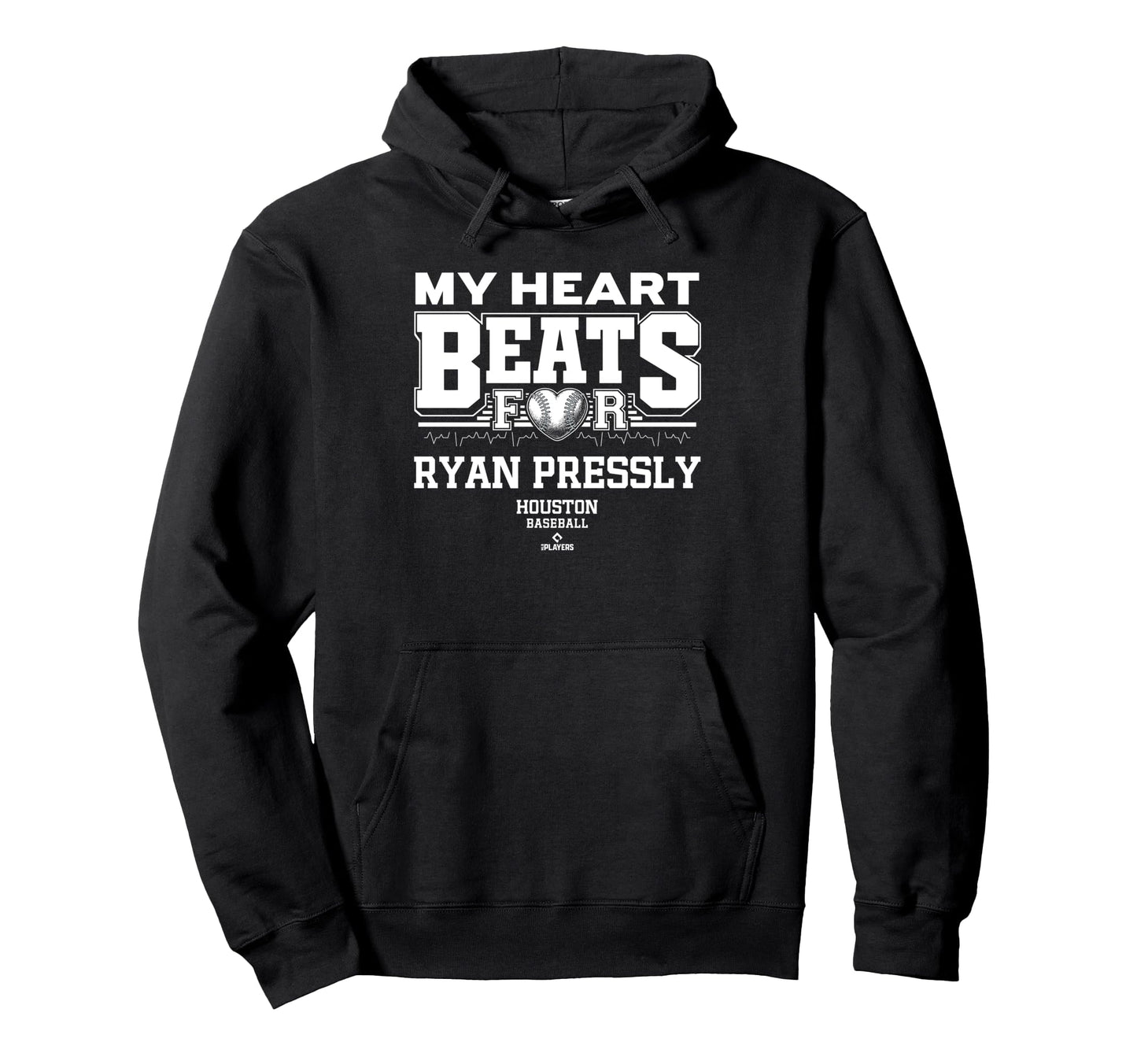 My Heart Beats Ryan Pressly Houston Hoodie - Fun Novelty Design Unisex - T-Shirt, Sweatshirt, Hoodie