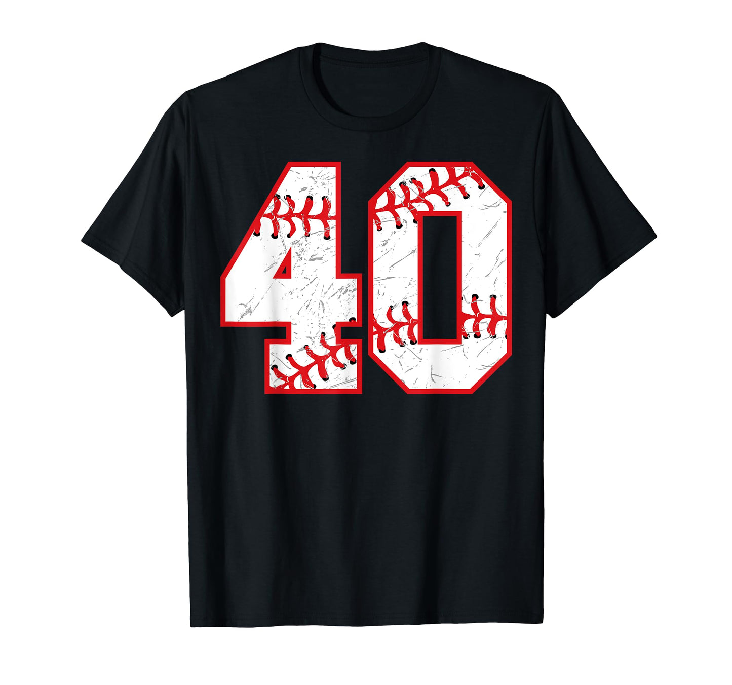 40 Birthday Baseball Theme Bday Party T-Shirt - Aesthetic Graphic Unisex - T-Shirt, Sweatshirt, Hoodie