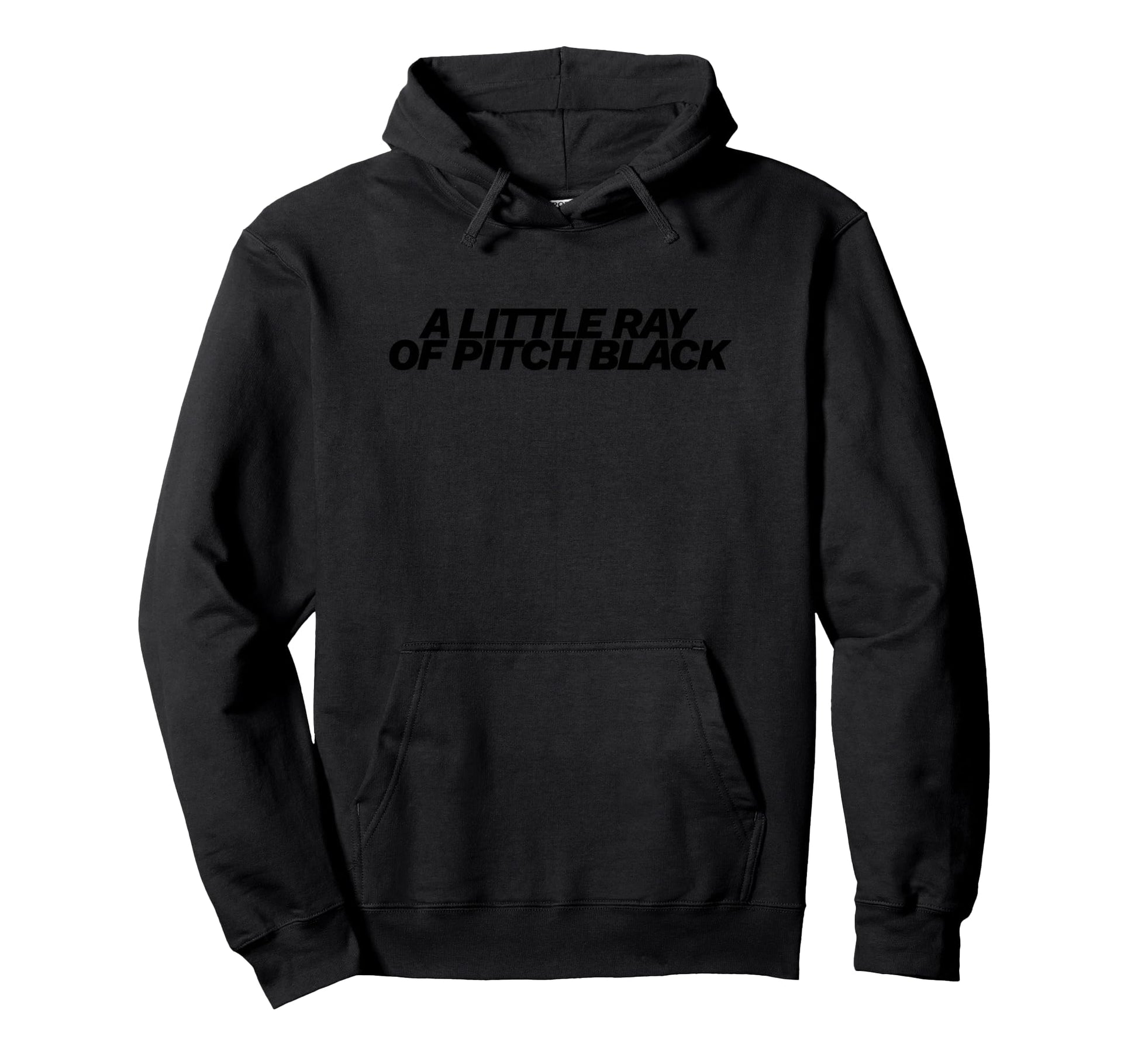 Little Ray Pitch Black Mens Womens Hoodie - Custom Art Print for Adults - T-Shirt, Sweatshirt, Hoodie