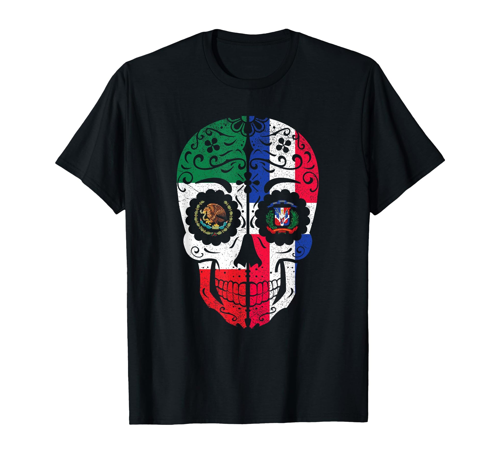 Mexican Dominican Flag Mexico T-Shirt - Novelty Apparel for Adults - T-Shirt, Sweatshirt, Hoodie