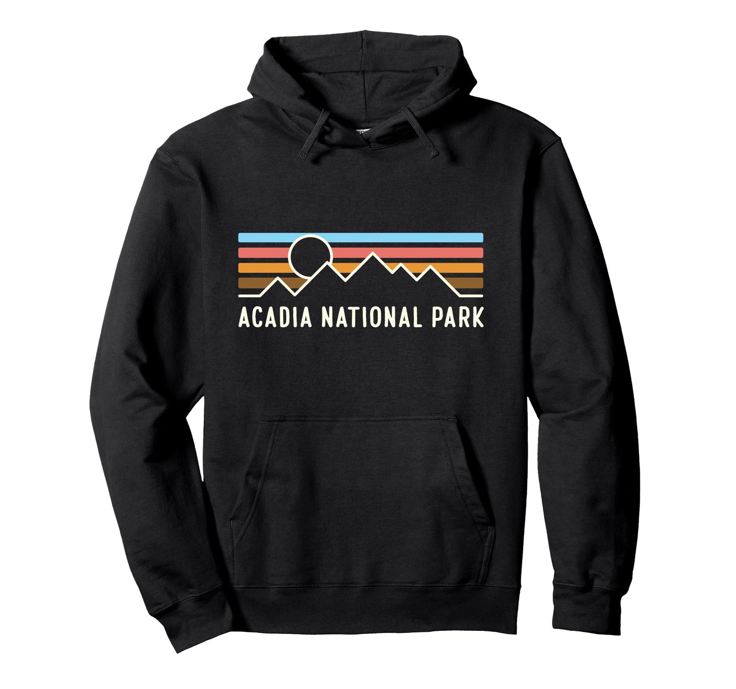 Acadia National Park Mountain Lines Hoodie - Streetwear Style Men Women - T-Shirt, Sweatshirt, Hoodie