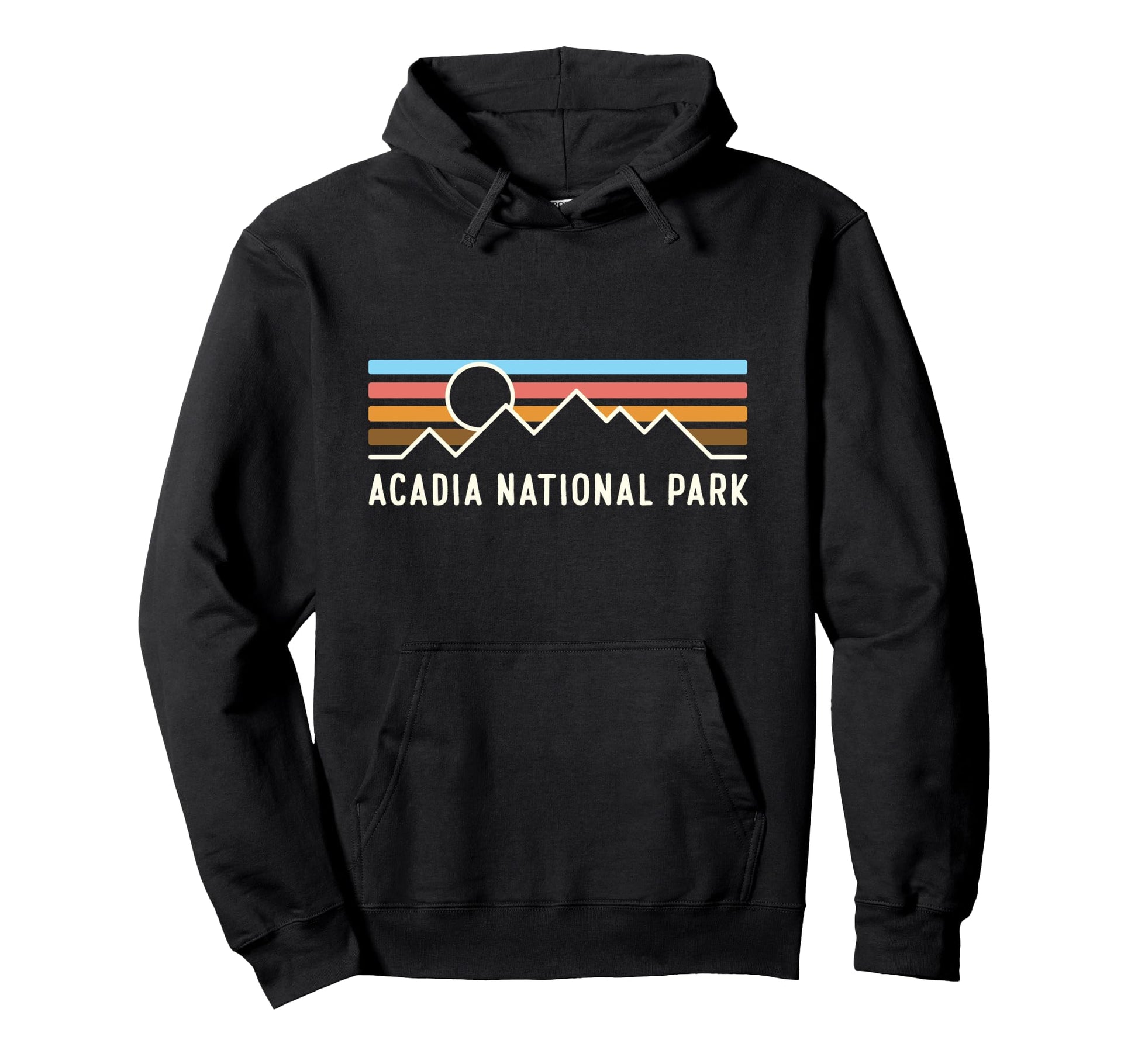 Acadia National Park Mountain Lines Hoodie - Streetwear Style Men Women - T-Shirt, Sweatshirt, Hoodie