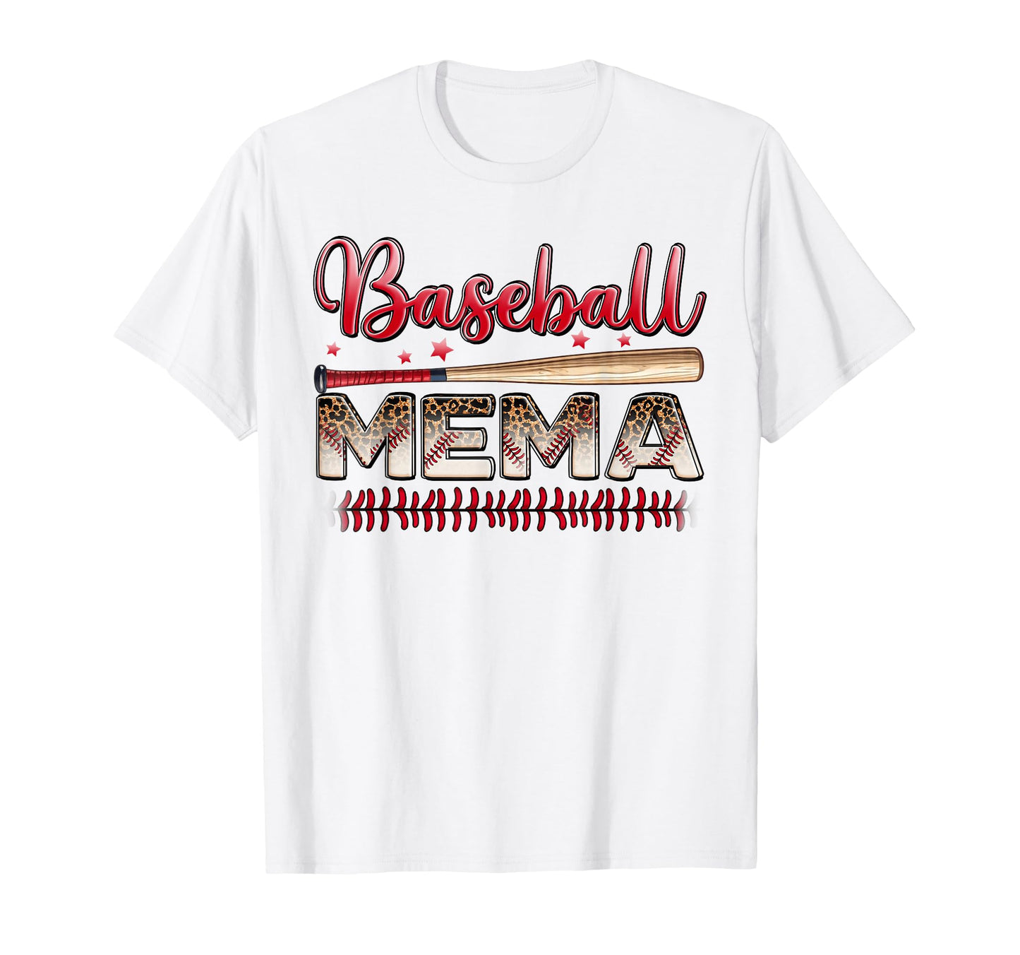 Baseball Mema Funny Leopard Baseball T-Shirt - Fun Novelty Design Unisex - T-Shirt, Sweatshirt, Hoodie