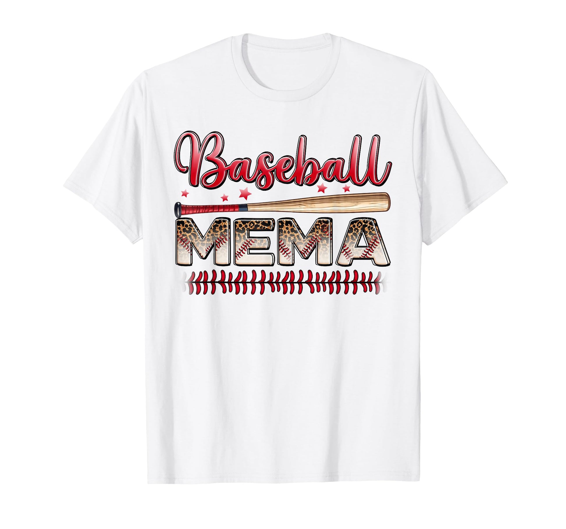 Baseball Mema Funny Leopard Baseball T-Shirt - Fun Novelty Design Unisex - T-Shirt, Sweatshirt, Hoodie