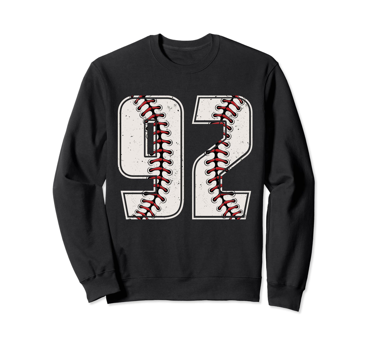 Baseball Player Number 92 Ninety Two Sweatshirt - Graphic Print Unisex - T-Shirt, Sweatshirt, Hoodie