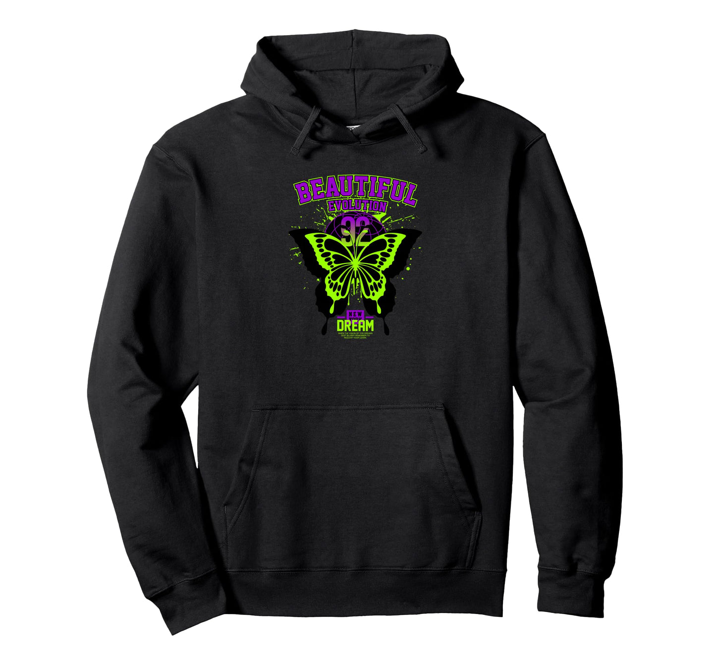 Butterfly Y2K Grunge Aesthetic Hoodie - Aesthetic Graphic for Adults - T-Shirt, Sweatshirt, Hoodie