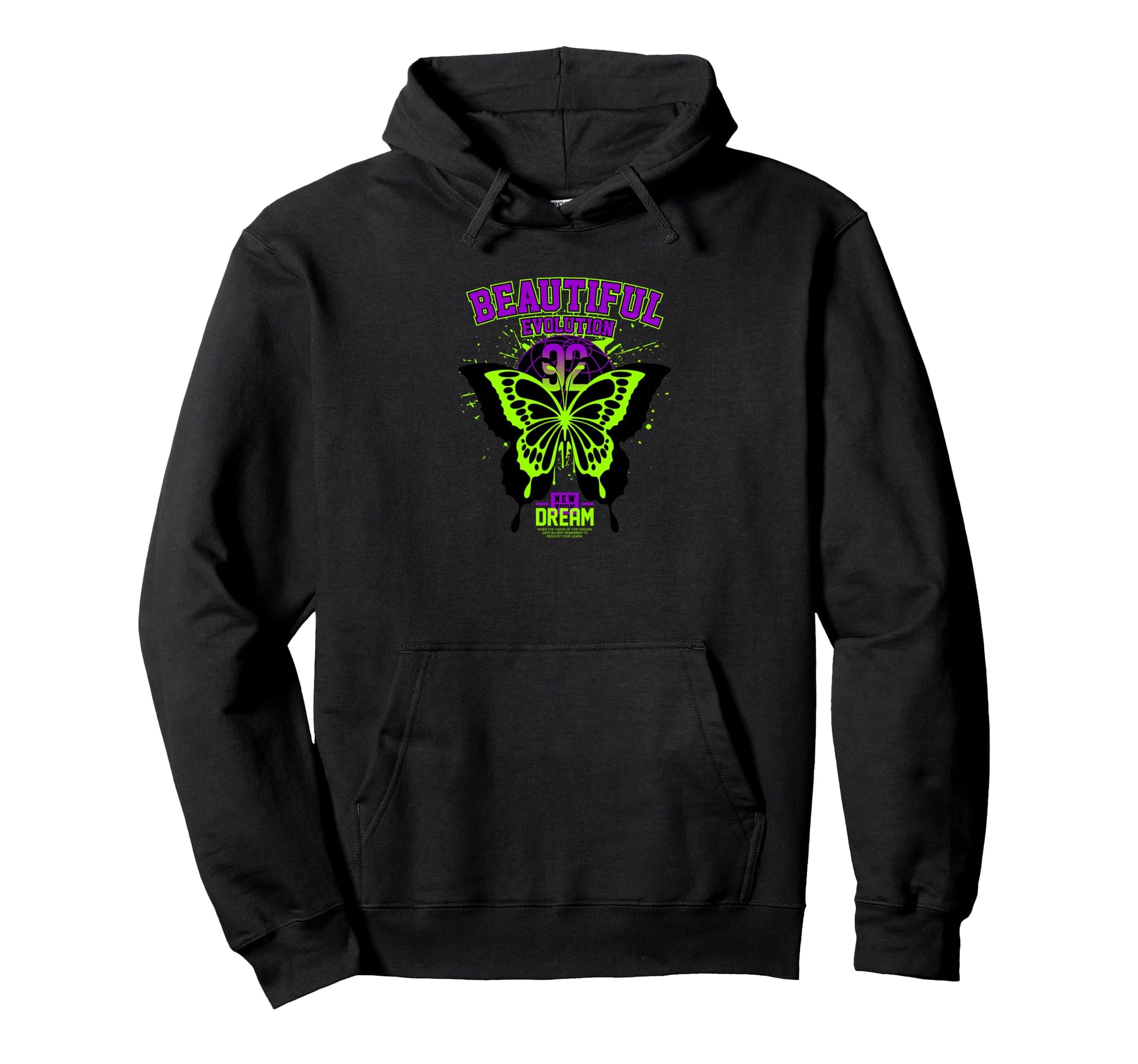 Butterfly Y2K Grunge Aesthetic Hoodie - Aesthetic Graphic for Adults - T-Shirt, Sweatshirt, Hoodie