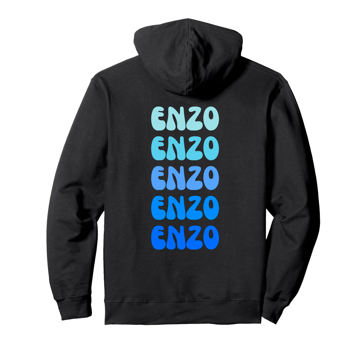 Enzo Name Stack Hoodie - Custom Art Print Unisex - T-Shirt, Sweatshirt, Hoodie