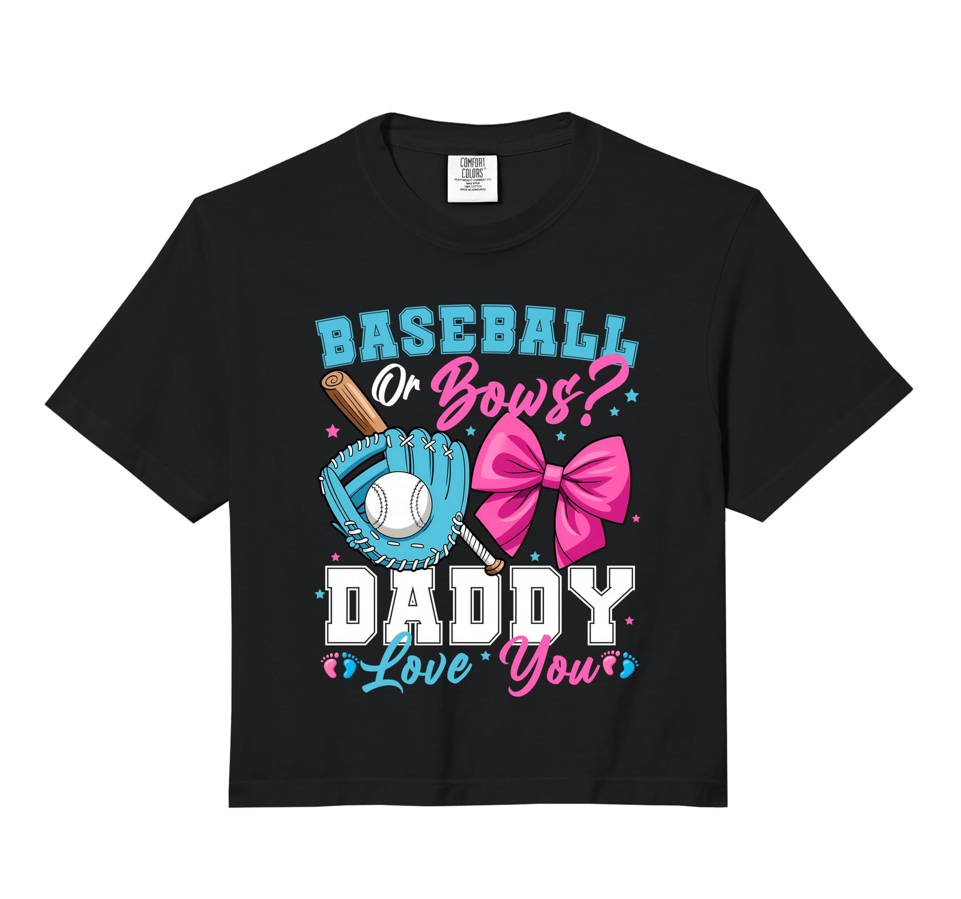 Baseball Or Bows Daddy Loves You Hoodie - Streetwear Style for Adults - T-Shirt, Sweatshirt, Hoodie