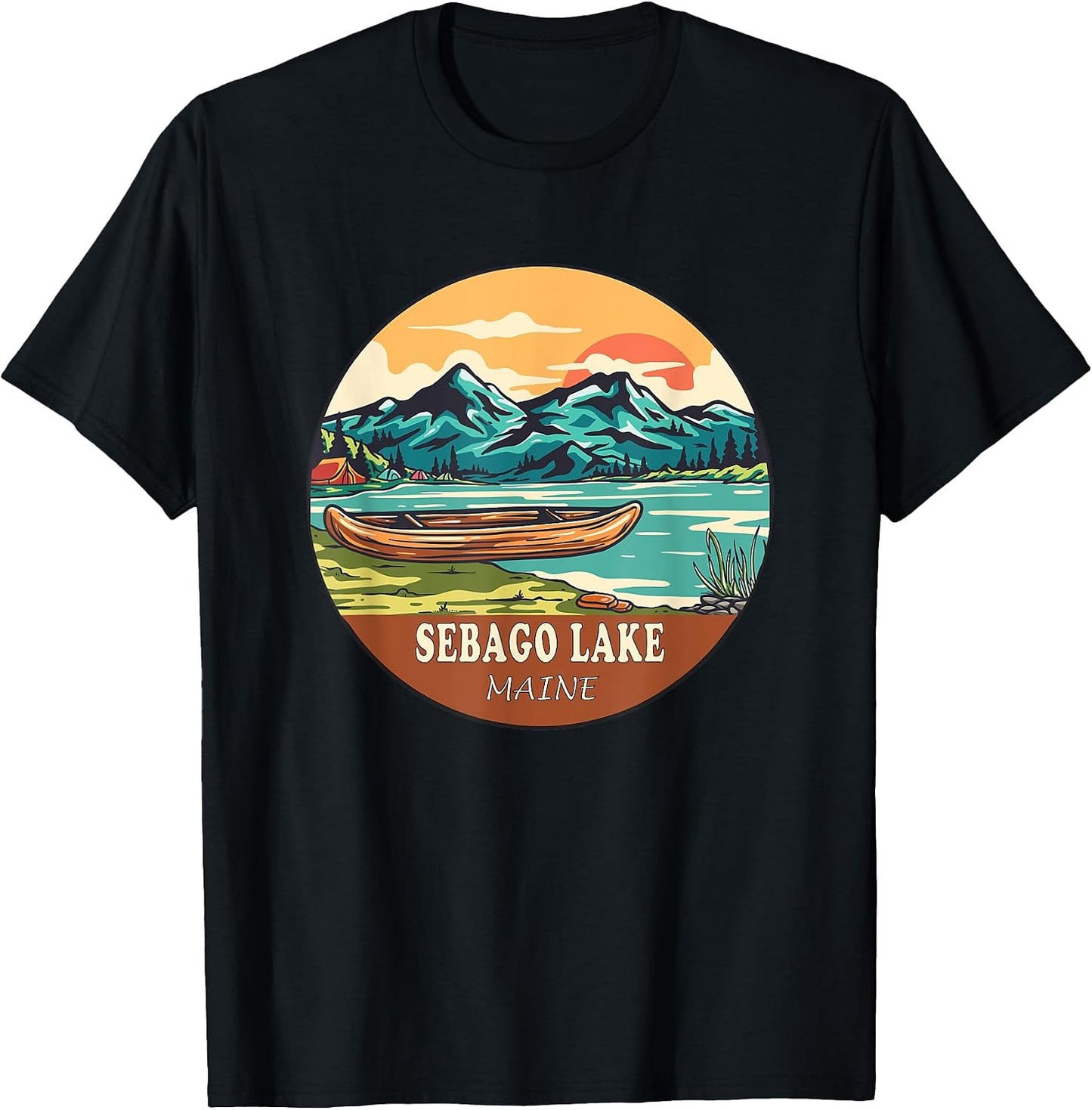 Sebago Lake Vintage US Apparel Merch - Adult & Kids T-Shirts, Sweatshirts & Hoodies apparel design preview 1