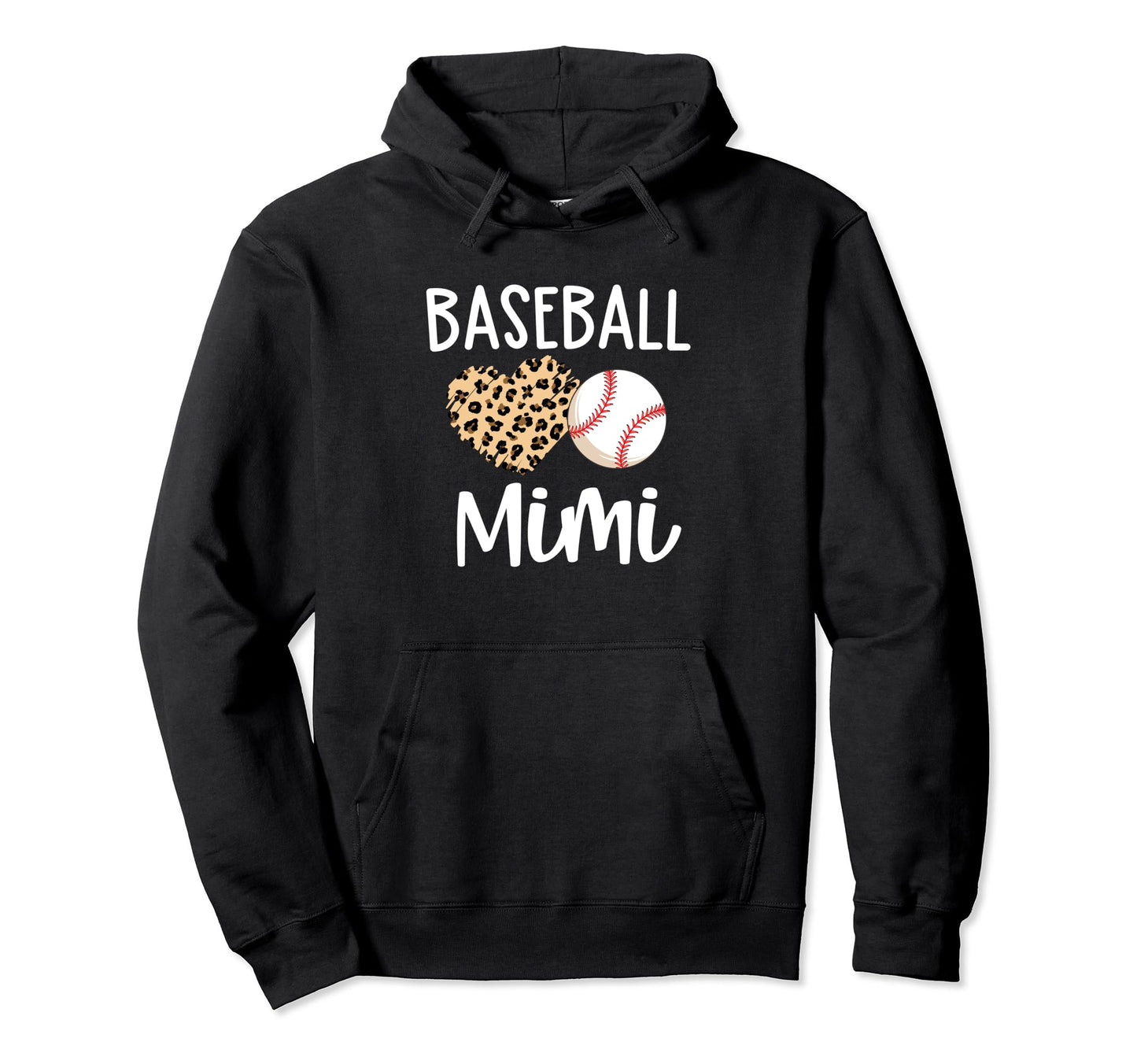 Baseball Mimi Leopard Baseball Gift Hoodie - Novelty Apparel for Adults - T-Shirt, Sweatshirt, Hoodie