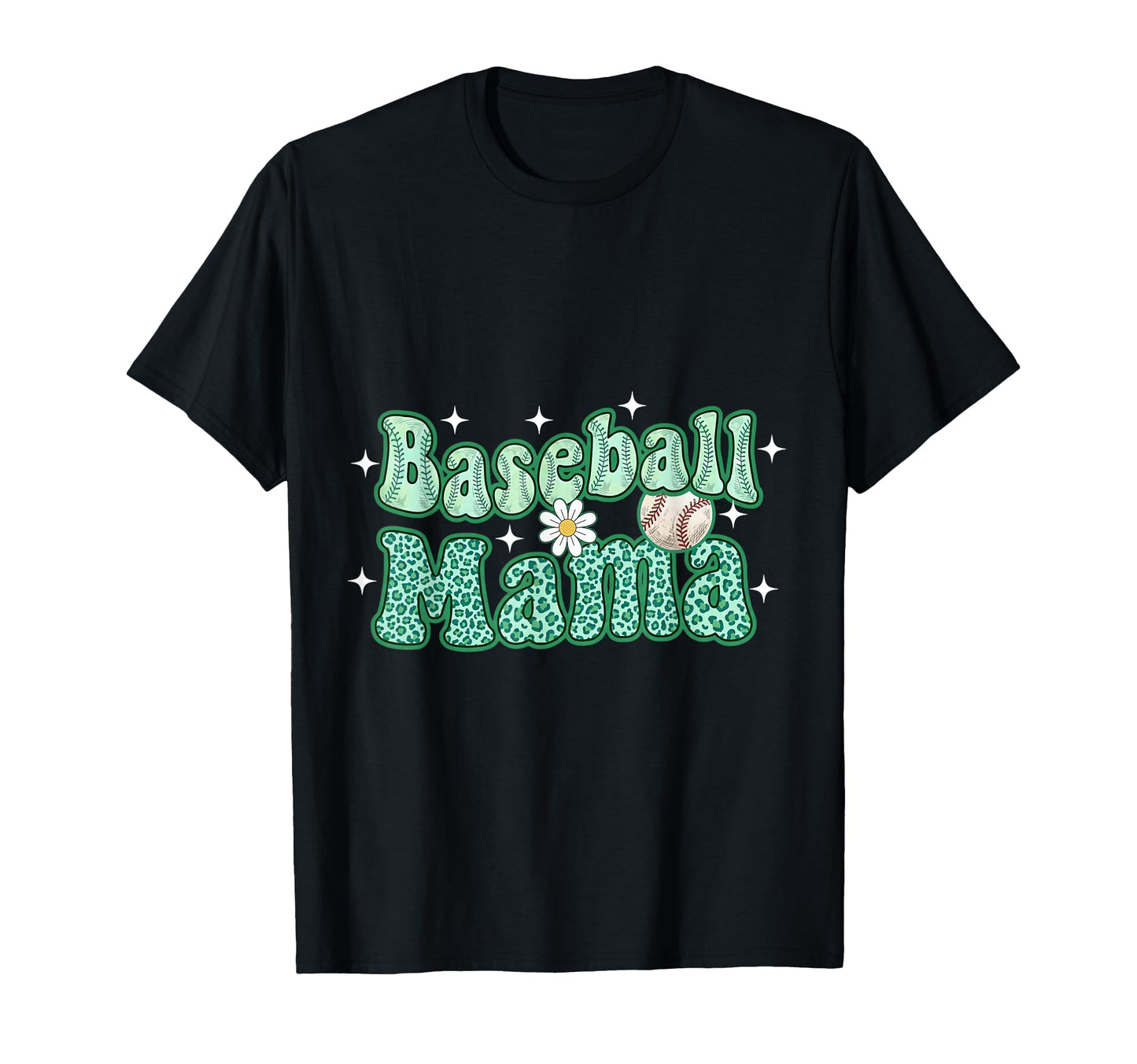 Baseball Mama Patricks Day Leopard Mom T-Shirt - Minimalist Print Unisex - T-Shirt, Sweatshirt, Hoodie