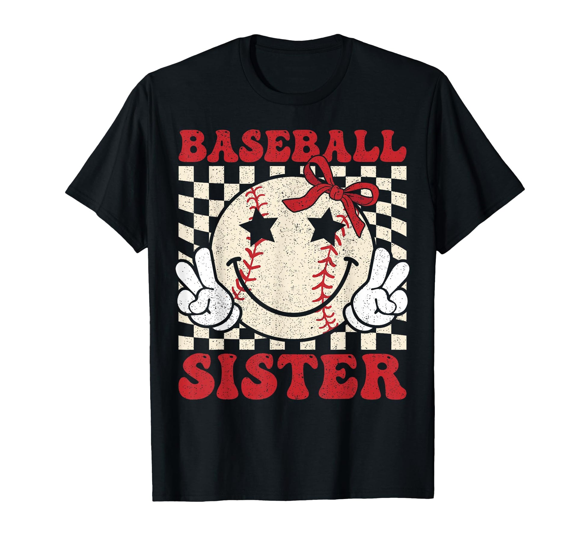 Baseball Sister Coquette Bow Sport Lovers T-Shirt - Unique Graphic Unisex - T-Shirt, Sweatshirt, Hoodie