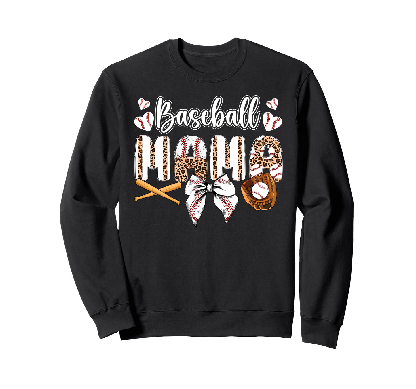 Baseball Mama Coquette Baseball Mom Sweatshirt - Unique Graphic for Adults - T-Shirt, Sweatshirt, Hoodie