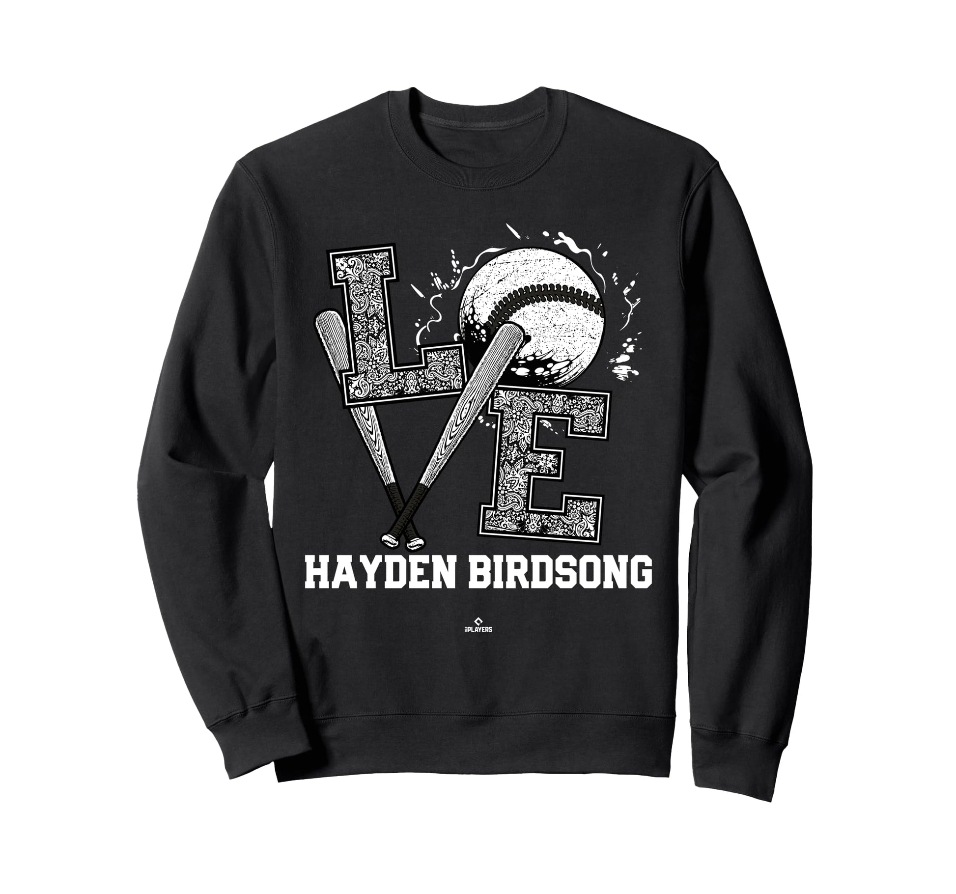 Distressed Baseball Love Hayden Sweatshirt - Unique Graphic for Adults - T-Shirt, Sweatshirt, Hoodie